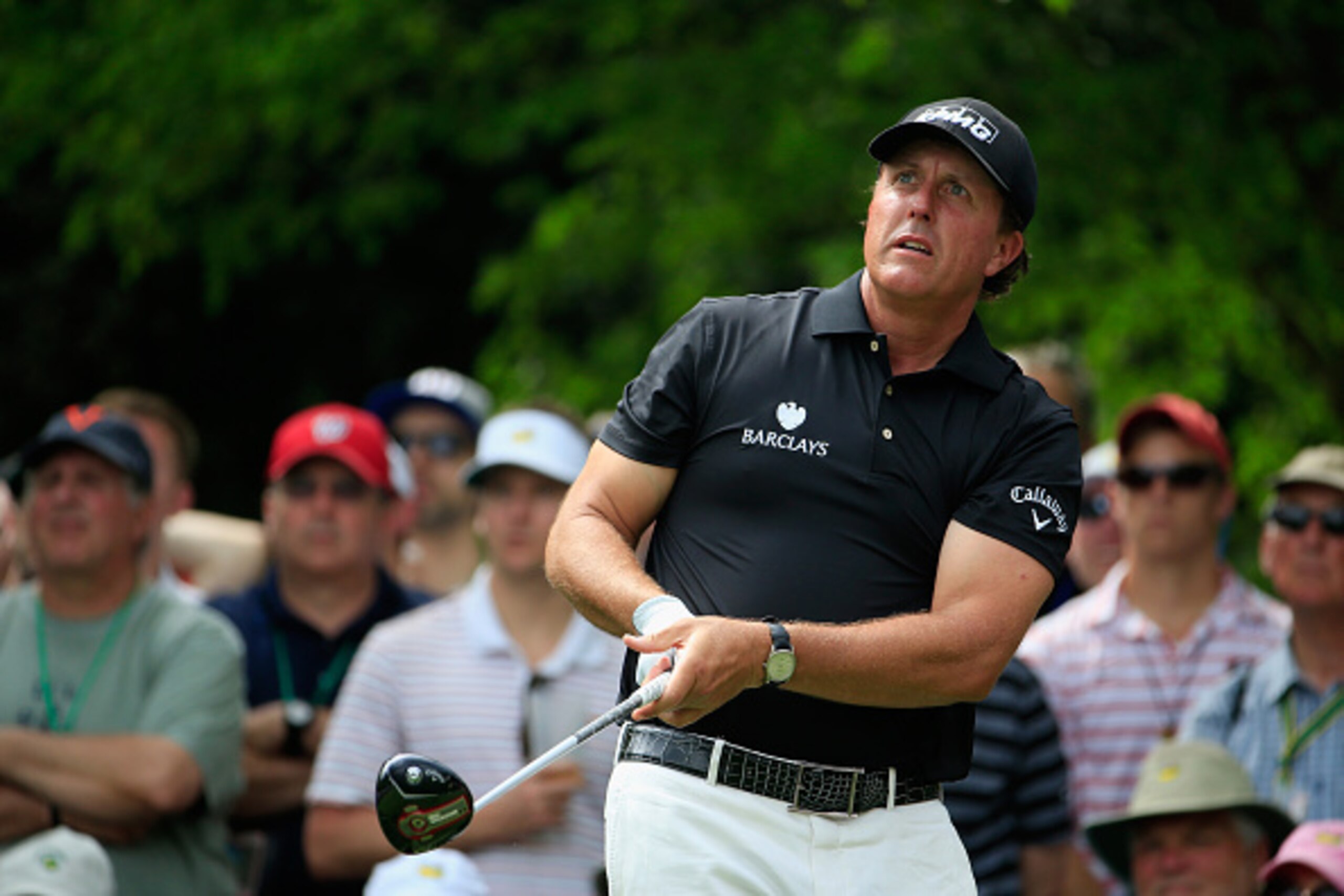 AUGUSTA, GA - APRIL 10:  Phil Mickelson of the United States hits a teeshot off of the seventh tee during the second round of the 2015 Masters Tournament at Augusta National Golf Club on April 10, 2015 in Augusta, Georgia.  (Photo by Jamie Squire/Getty Im
