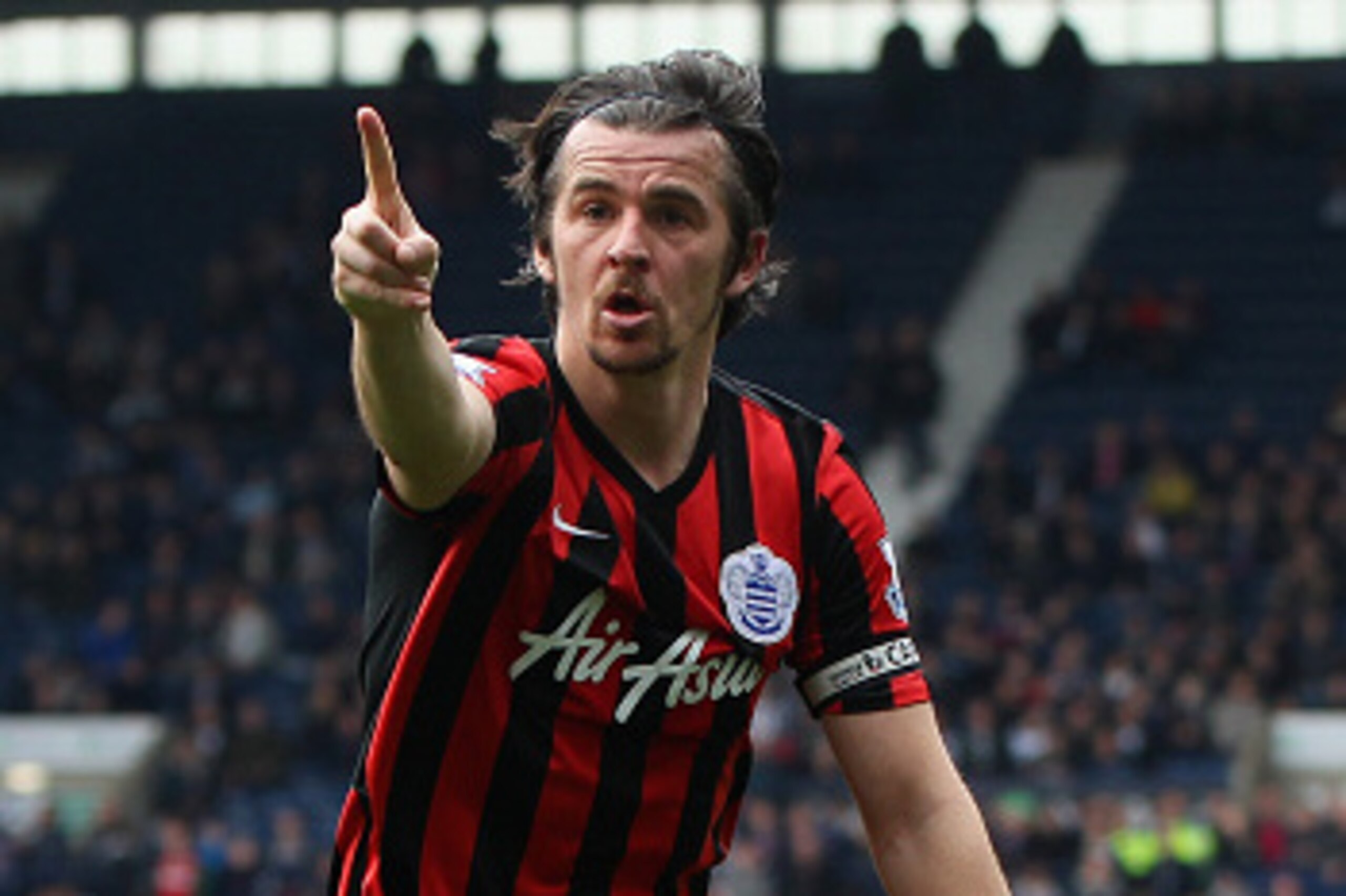 WEST BROMWICH, ENGLAND - APRIL 04: Joey Barton of QPR celebrates scoring their fourth goal during the Barclays Premier league match West Bromwich Albion and Queens Park Rangers at The Hawthorns on April 4, 2015 in West Bromwich, England. (Photo by Ben H WEST BROMWICH, ENGLAND - APRIL 04: Joey Barton of QPR celebrates scoring their fourth goal during the Barclays Premier league match West Bromwich Albion and Queens Park Rangers at The Hawthorns on April 4, 2015 in West Bromwich, England. (Photo by Ben H