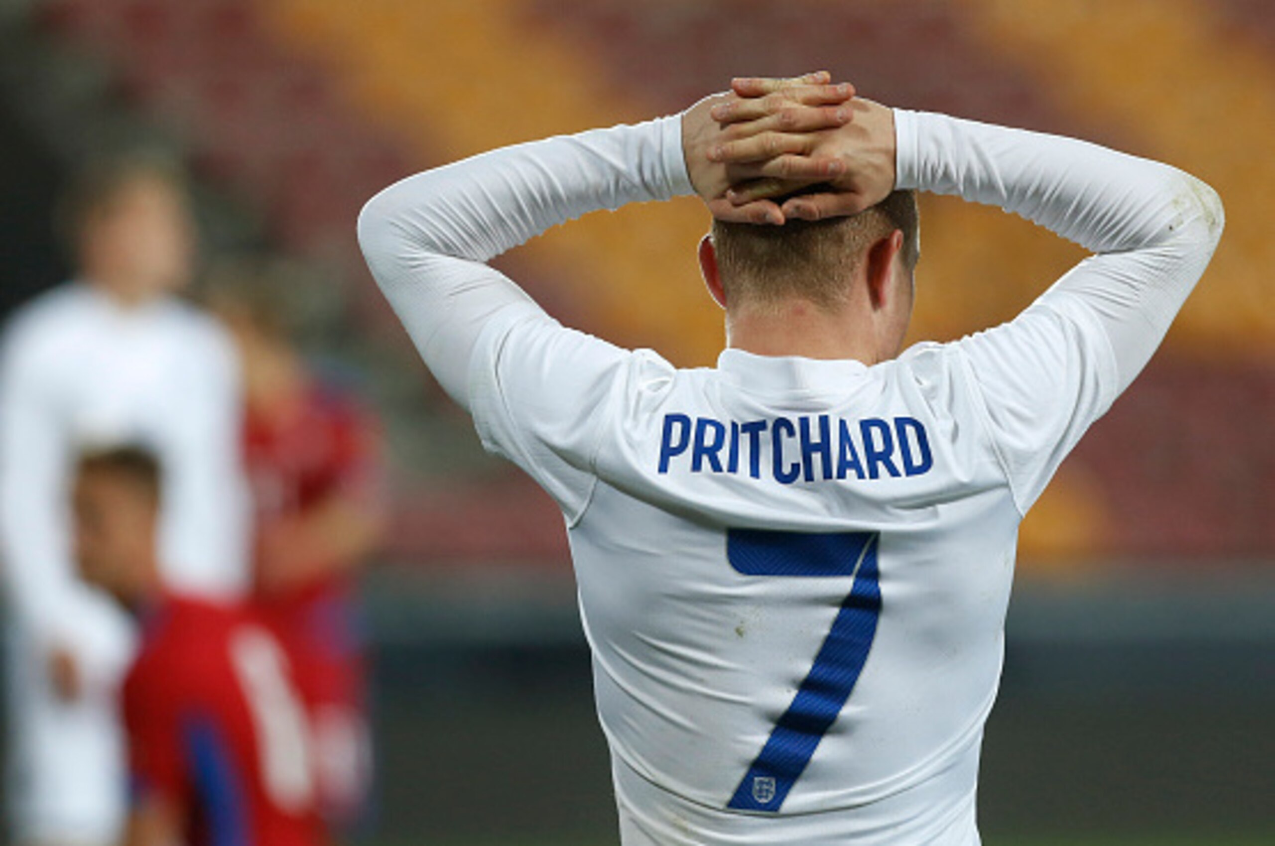 PRAGUE, CZECH REPUBLIC - MARCH 27: Alex Pritchard of England reacts during the international friendly match between U21 Czech Republic and U21 England at Letna Stadium on March 27, 2015 in Prague, Czech Republic. (Photo by Matej Divizna/Getty Images)