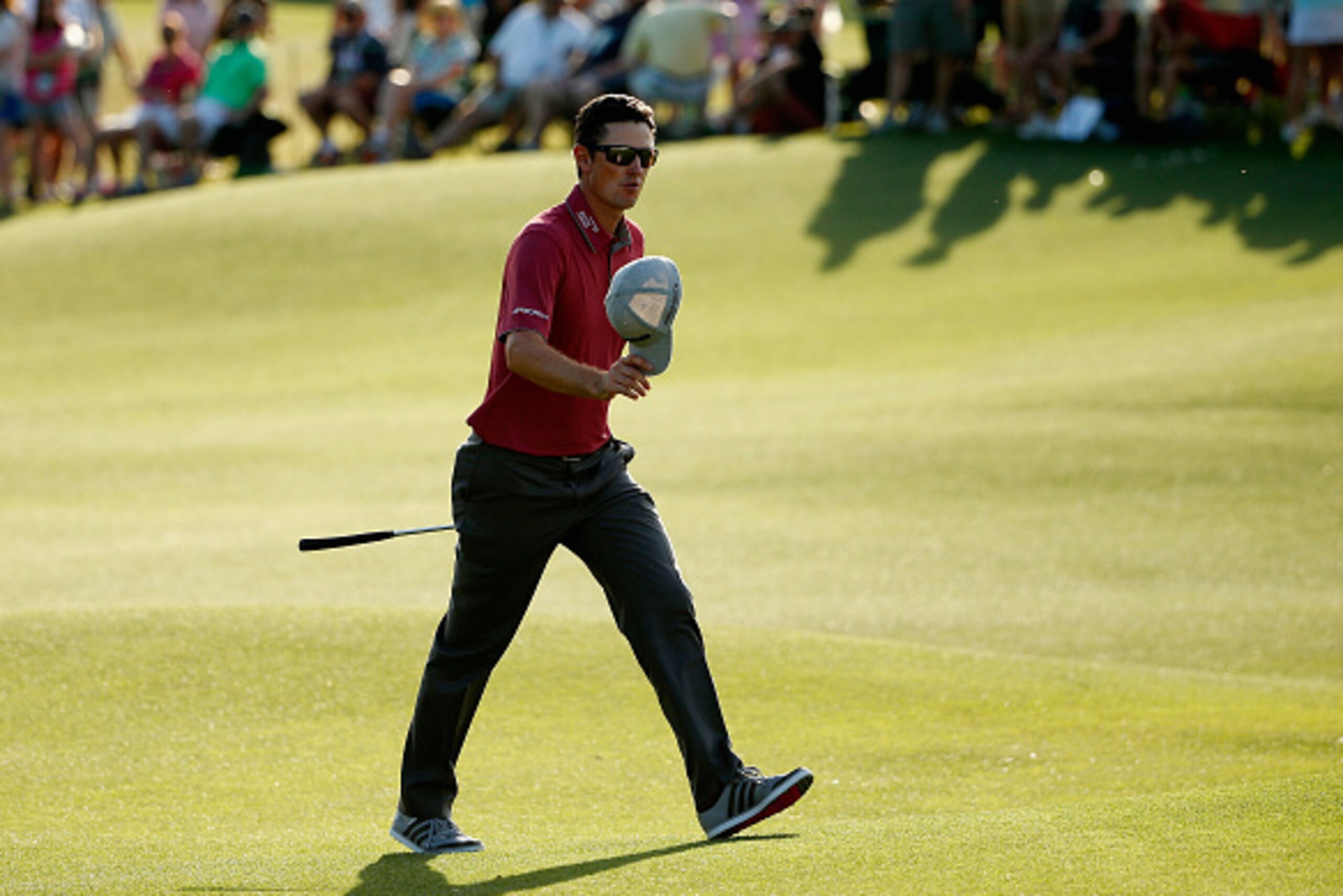 AUGUSTA, GA - APRIL 11:  Justin Rose of England walks to the 18th green during the third round of the 2015 Masters Tournament at Augusta National Golf Club on April 11, 2015 in Augusta, Georgia.  (Photo by Ezra Shaw/Getty Images)