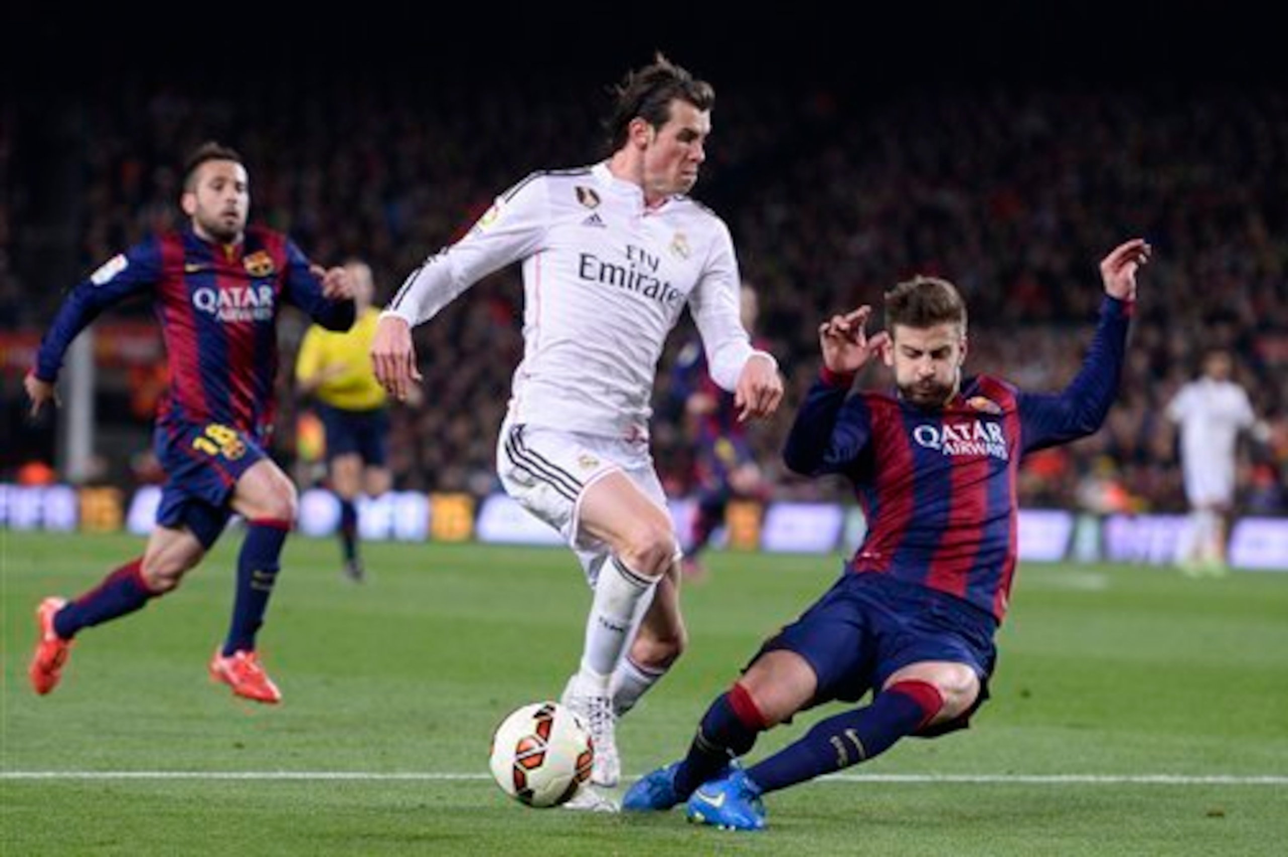 No one in the Barcelona side has made more defensive actions that Pique.