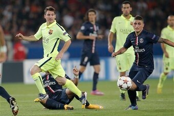 Marco Verratti is one of four PSG players unavailable for the first leg.