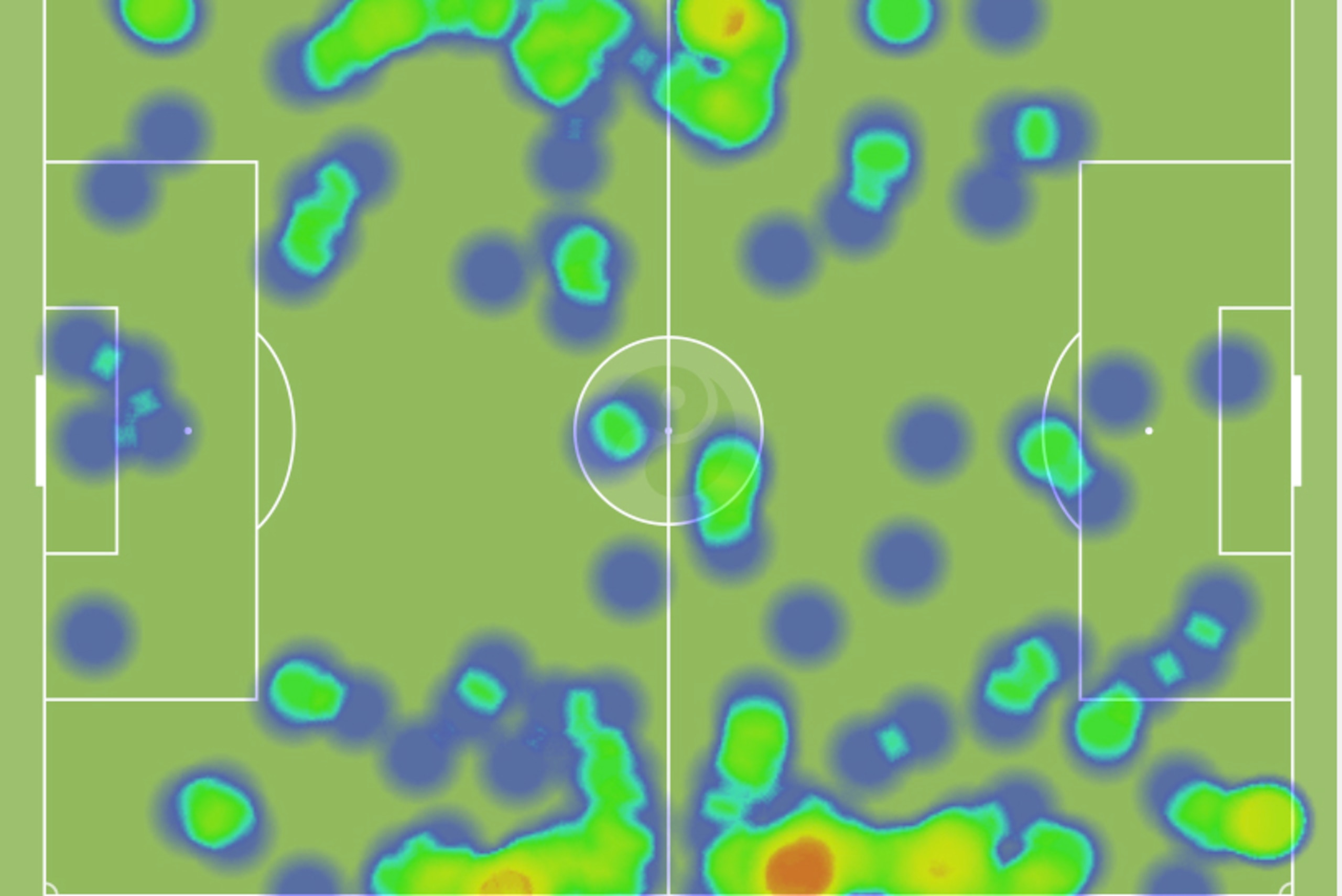 Ivanovic (top) operates further forward than Azpilicueta, who is more active in defensive positions Ivanovic (top) operates further forward than Azpilicueta, who is more active in defensive positions