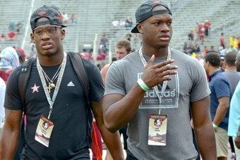Davis, right, and fellow 5-star LB Lyndell Wilson spent time together at FSU.