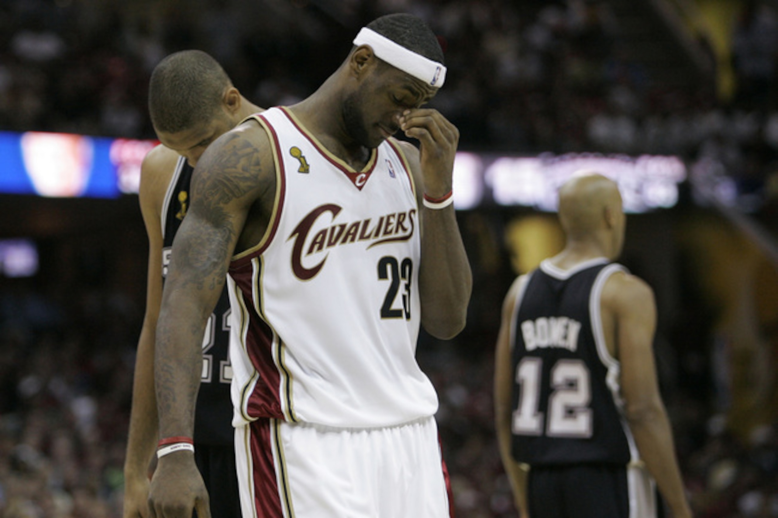 LeBron James during the 2007 NBA Finals. LeBron James during the 2007 NBA Finals.