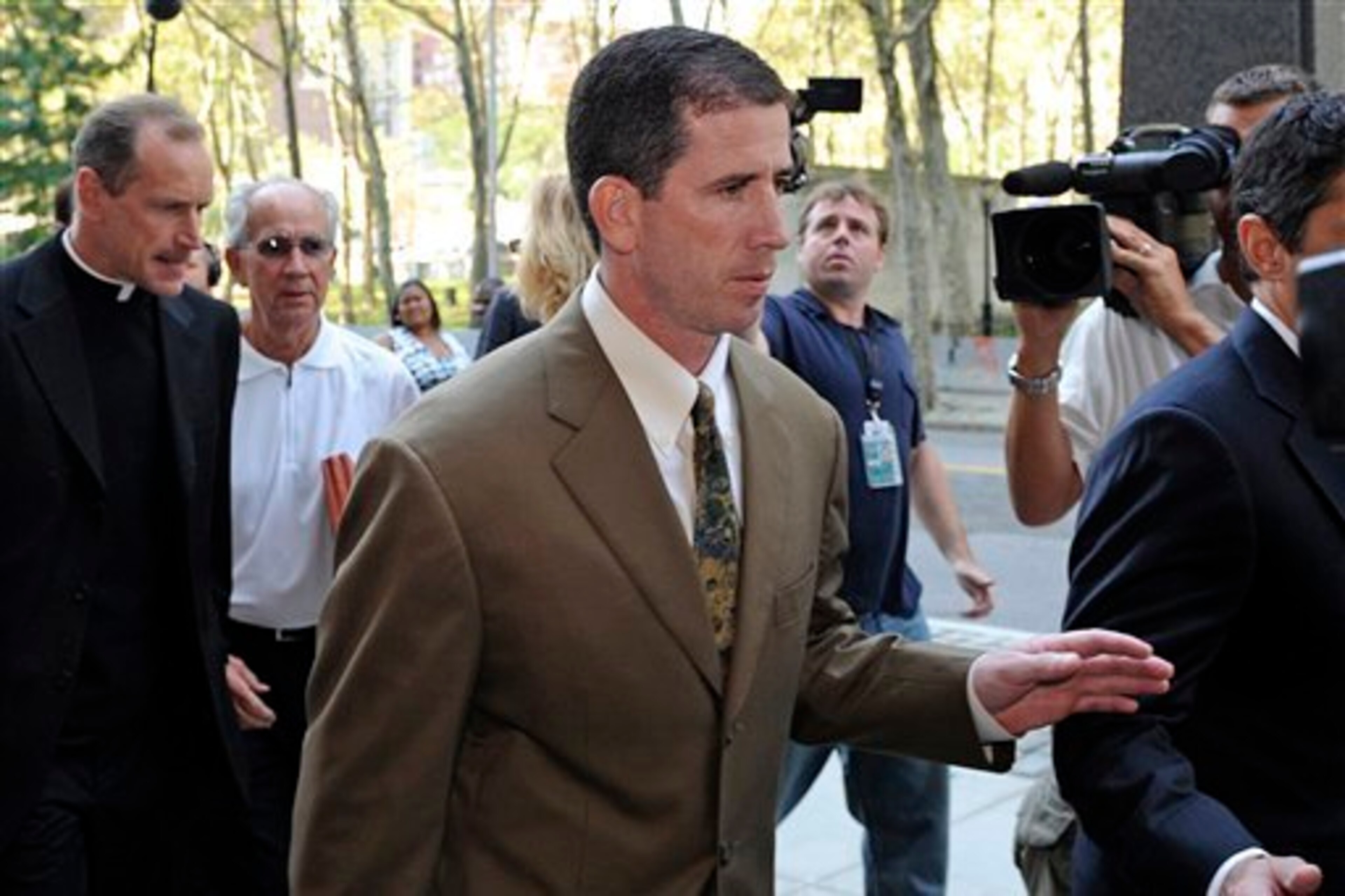 Disgraced ex-NBA referee Tim Donaghy during his 2008 trial. Disgraced ex-NBA referee Tim Donaghy during his 2008 trial.