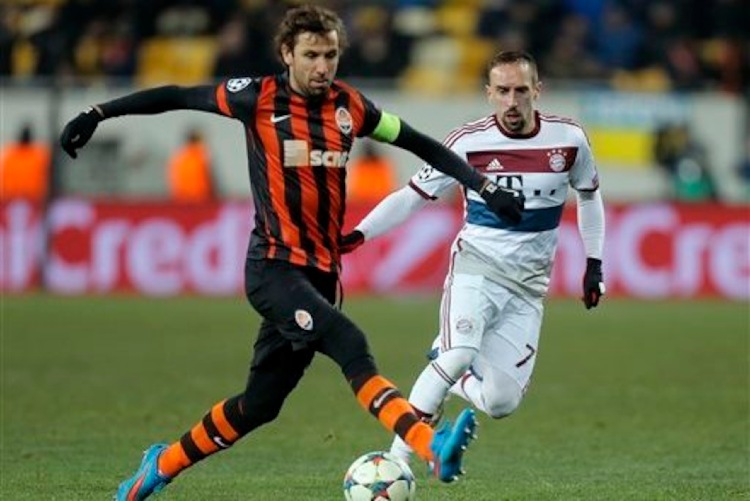 Srna in action against Bayern Srna in action against Bayern