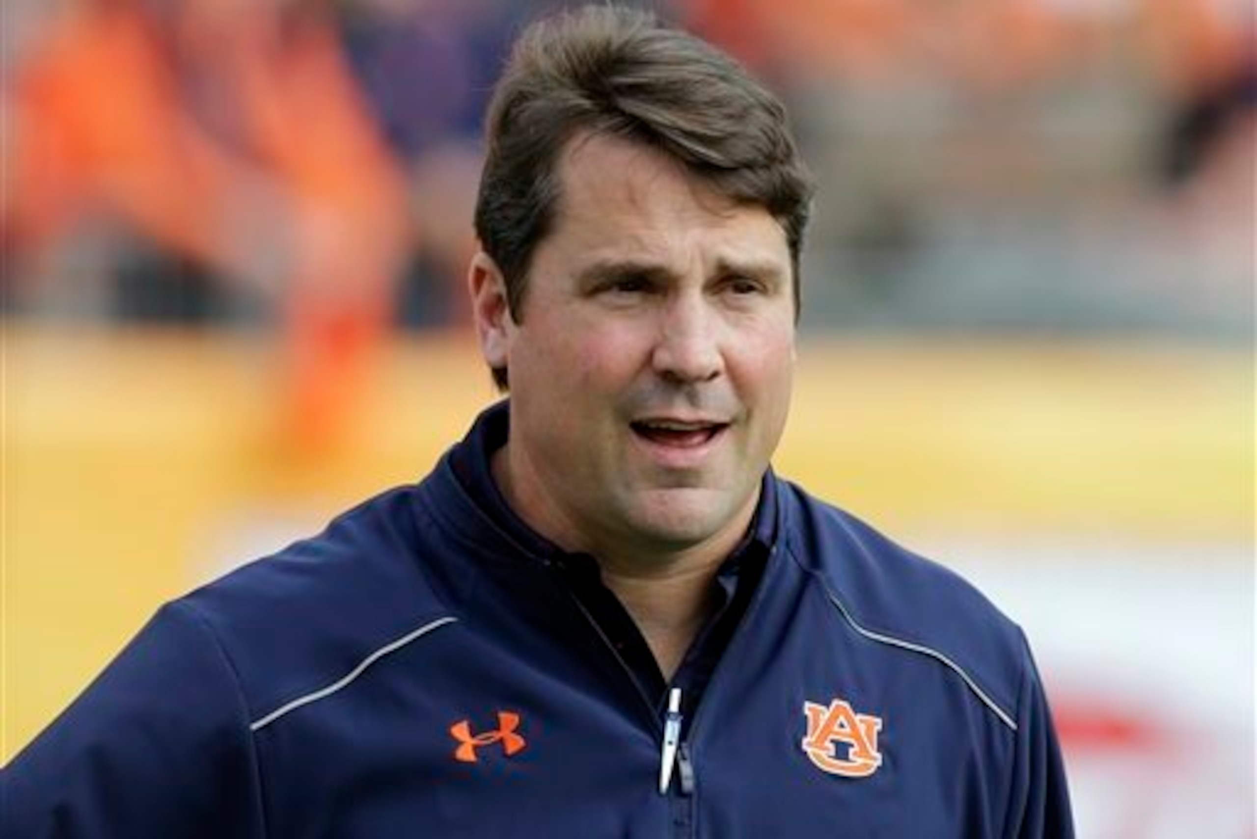 Auburn defensive coordinator Will Muschamp Auburn defensive coordinator Will Muschamp