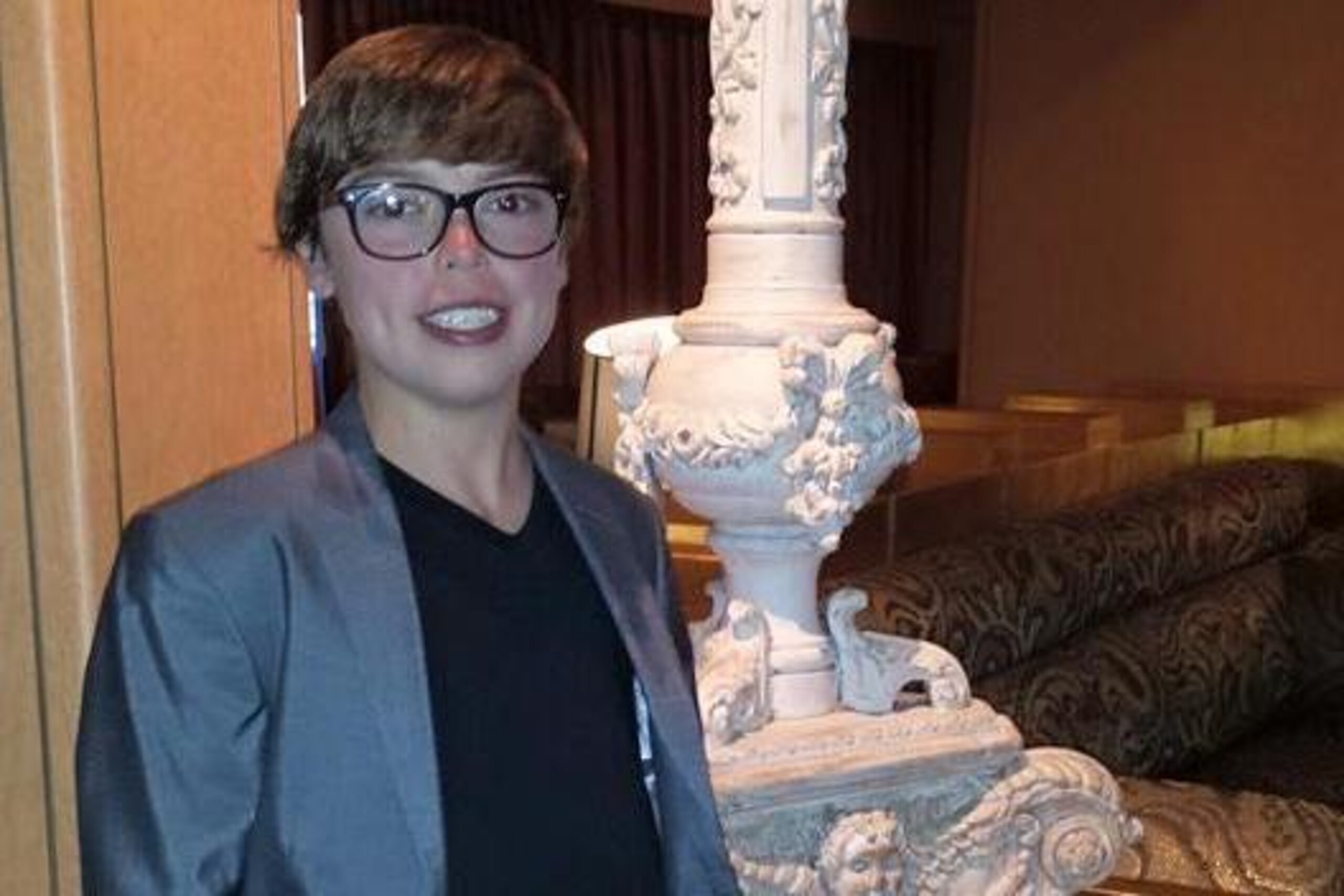 A recent picture of Jared Foley while on a cruise