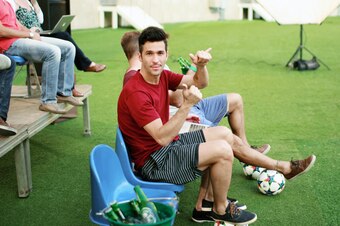 Luis Enrique taking it easy at the Maracana