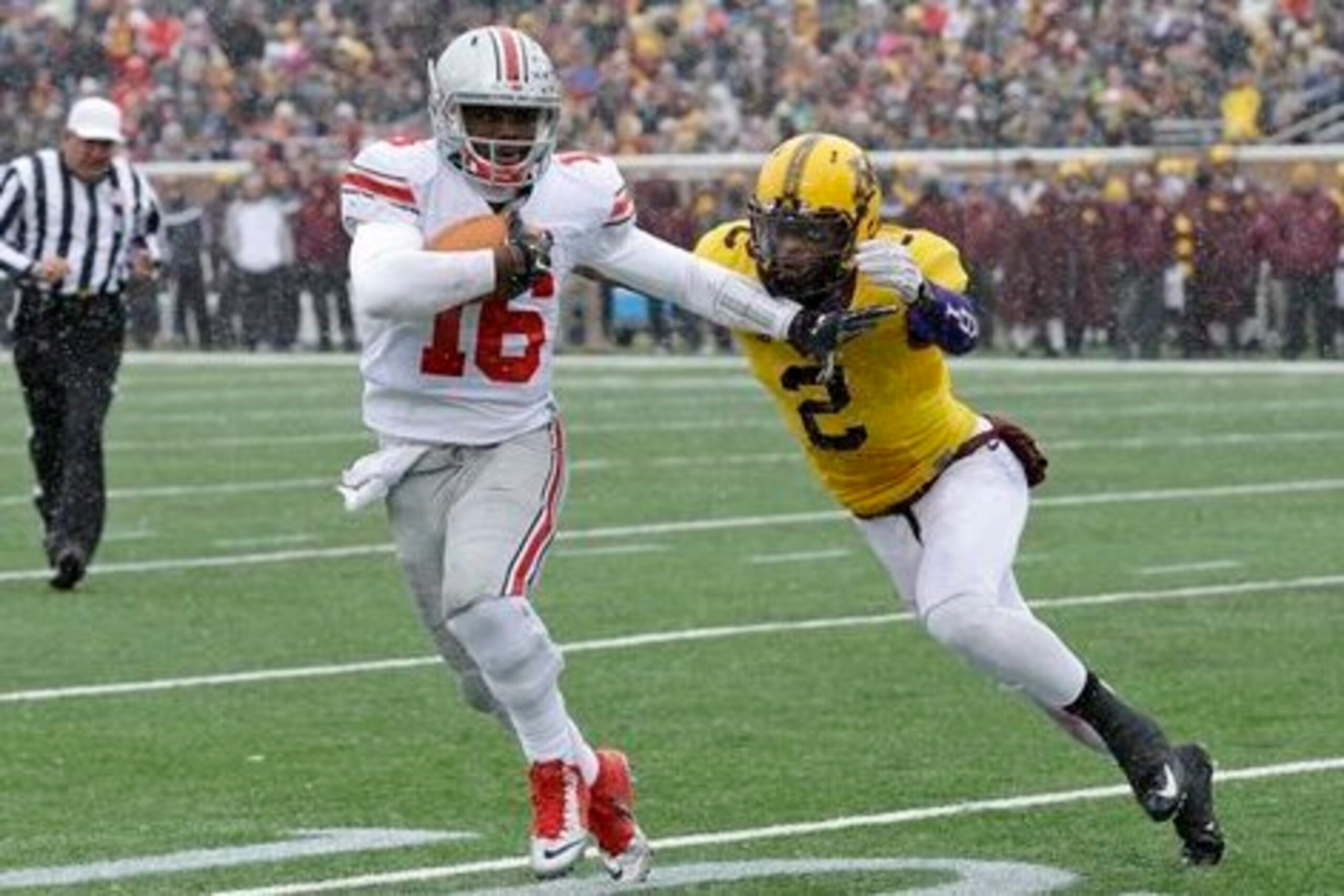 J.T. Barrett's recovery from a fractured ankle has been ahead of schedule according to Urban Meyer.