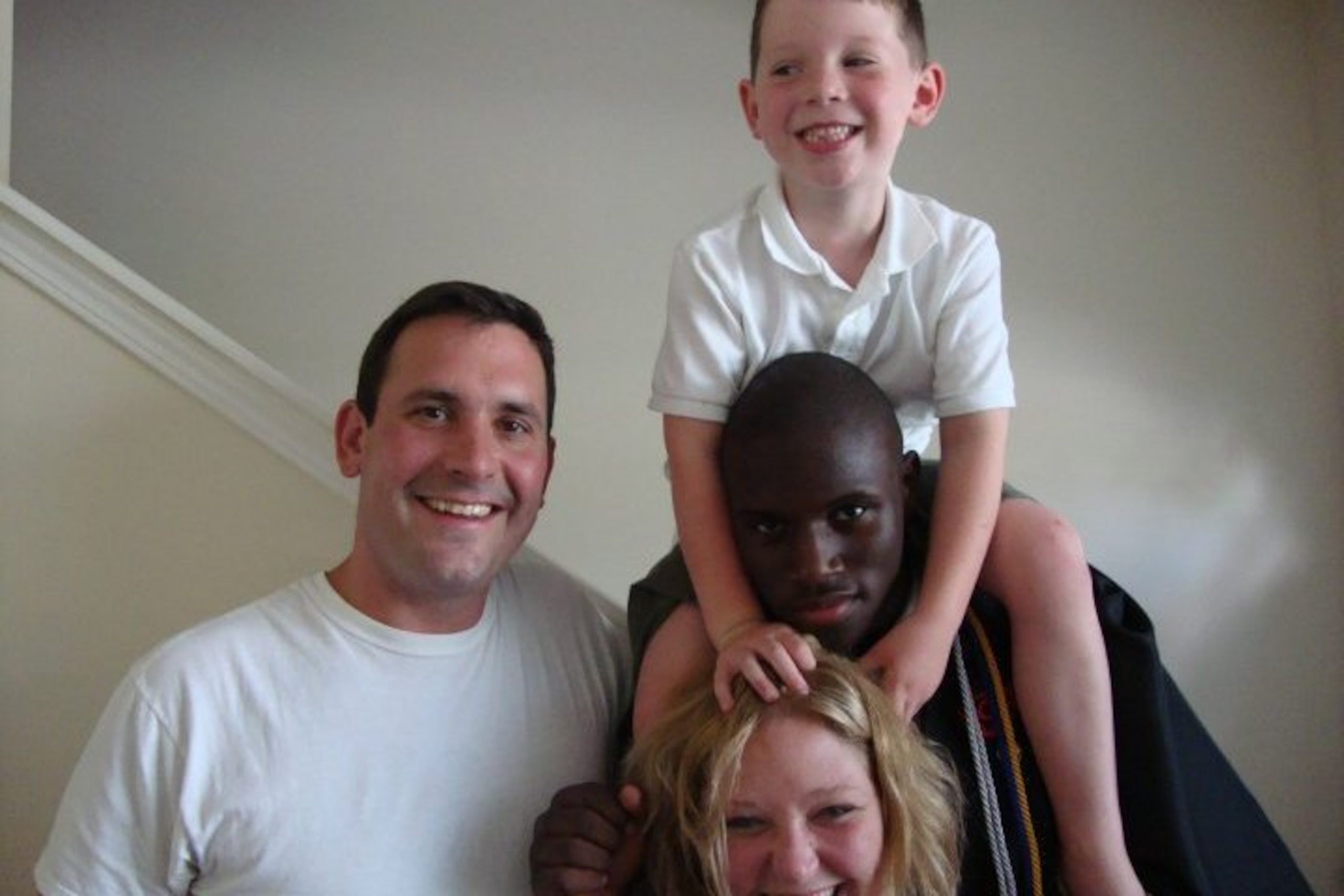 Hodges with the Kenny family in Charlotte. Hodges with the Kenny family in Charlotte.