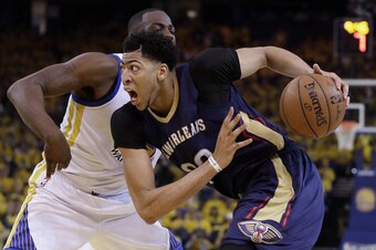 Davis saw a lot of Draymond Green, a strong and versatile defender, on Saturday.