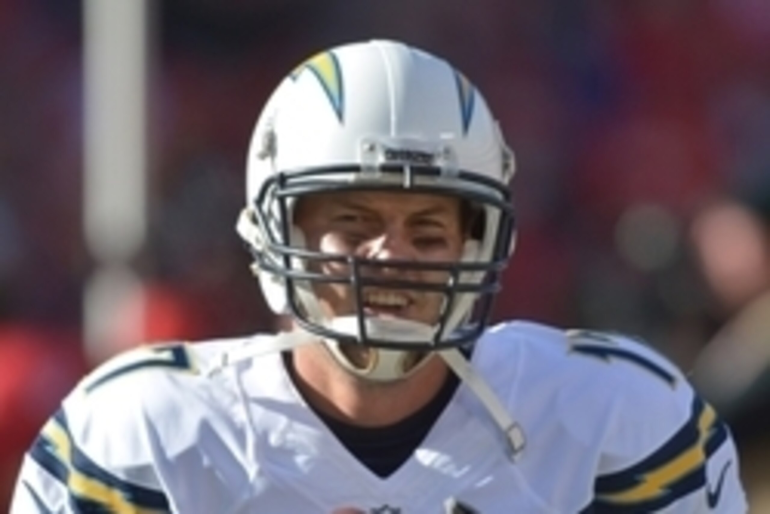 Dec 28, 2014; Kansas City, MO, USA; San Diego Chargers quarterback Philip Rivers (17) warms up before the game against the Kansas City Chiefs at Arrowhead Stadium. The Chiefs won 19-7. Mandatory Credit: Denny Medley-USA TODAY Sports Dec 28, 2014; Kansas City, MO, USA; San Diego Chargers quarterback Philip Rivers (17) warms up before the game against the Kansas City Chiefs at Arrowhead Stadium. The Chiefs won 19-7. Mandatory Credit: Denny Medley-USA TODAY Sports
