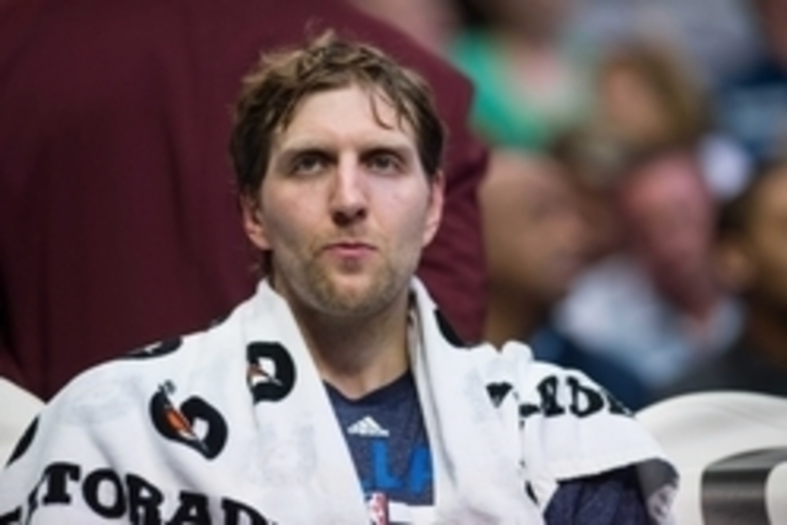 Apr 2, 2015; Dallas, TX, USA; Dallas Mavericks forward Dirk Nowitzki (41) during the game against the Houston Rockets at the American Airlines Center. The Rockets defeated the Mavericks 108-101. Mandatory Credit: Jerome Miron-USA TODAY Sports Apr 2, 2015; Dallas, TX, USA; Dallas Mavericks forward Dirk Nowitzki (41) during the game against the Houston Rockets at the American Airlines Center. The Rockets defeated the Mavericks 108-101. Mandatory Credit: Jerome Miron-USA TODAY Sports