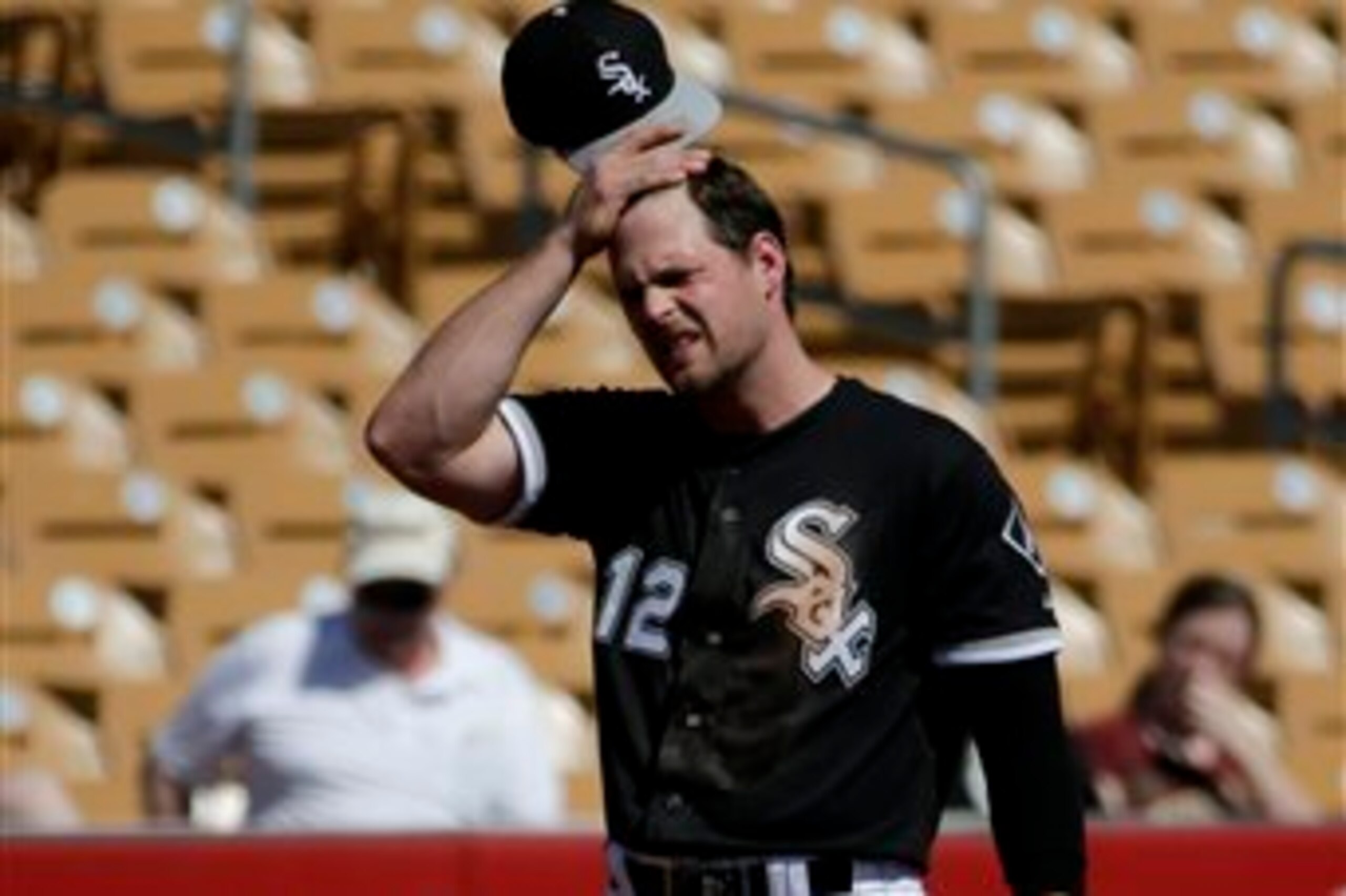 This pose sums up what many are thinking about Conor Gillaspie's production at the plate.