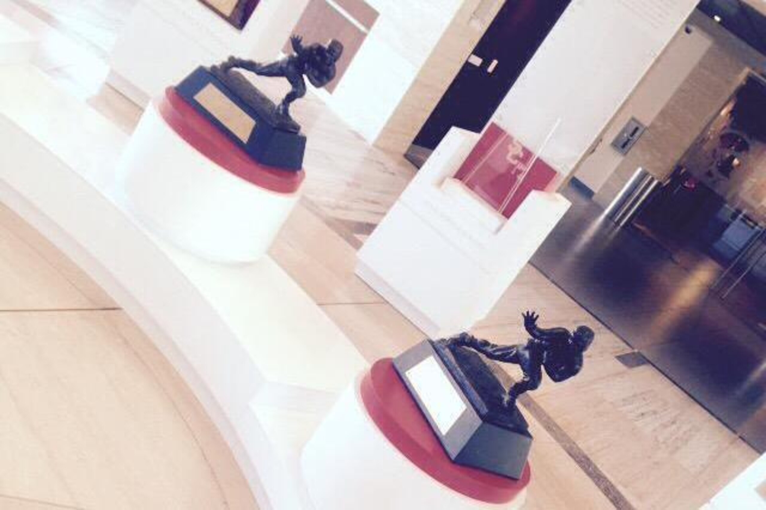 Imatorbhebhe got an up-close look at USC's Heisman trophies.