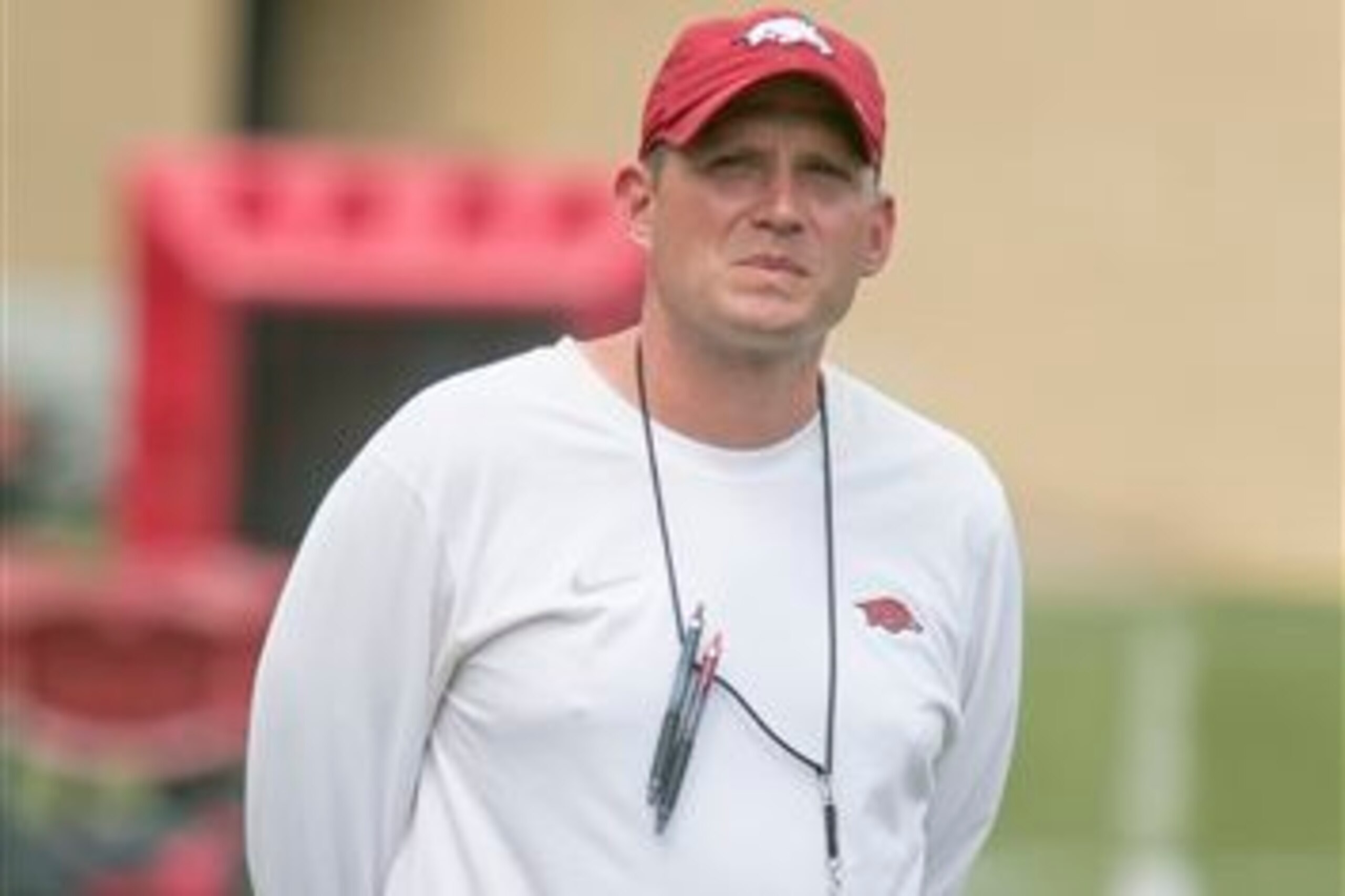 Arkansas defensive coordinator Robb Smith