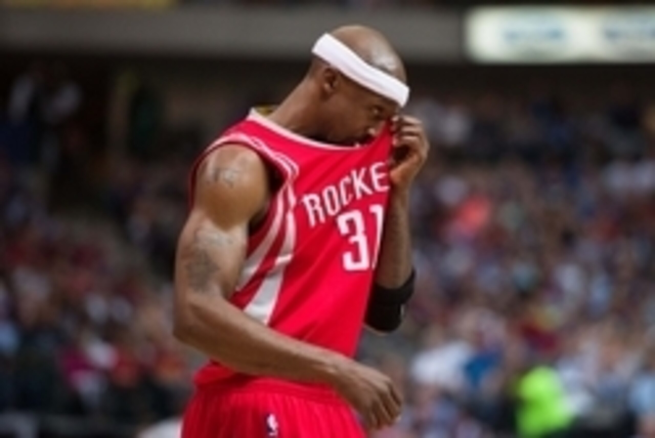 Apr 2, 2015; Dallas, TX, USA; Houston Rockets guard Jason Terry (31) during the game against the Dallas Mavericks at the American Airlines Center. The Rockets defeated the Mavericks 108-101. Mandatory Credit: Jerome Miron-USA TODAY Sports