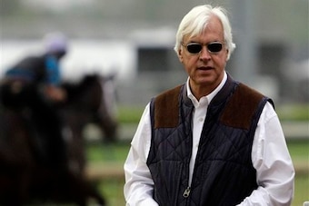 Hall of Fame trainer Bob Baffert sends out a strong duo in American Pharoah and Dortmund.
