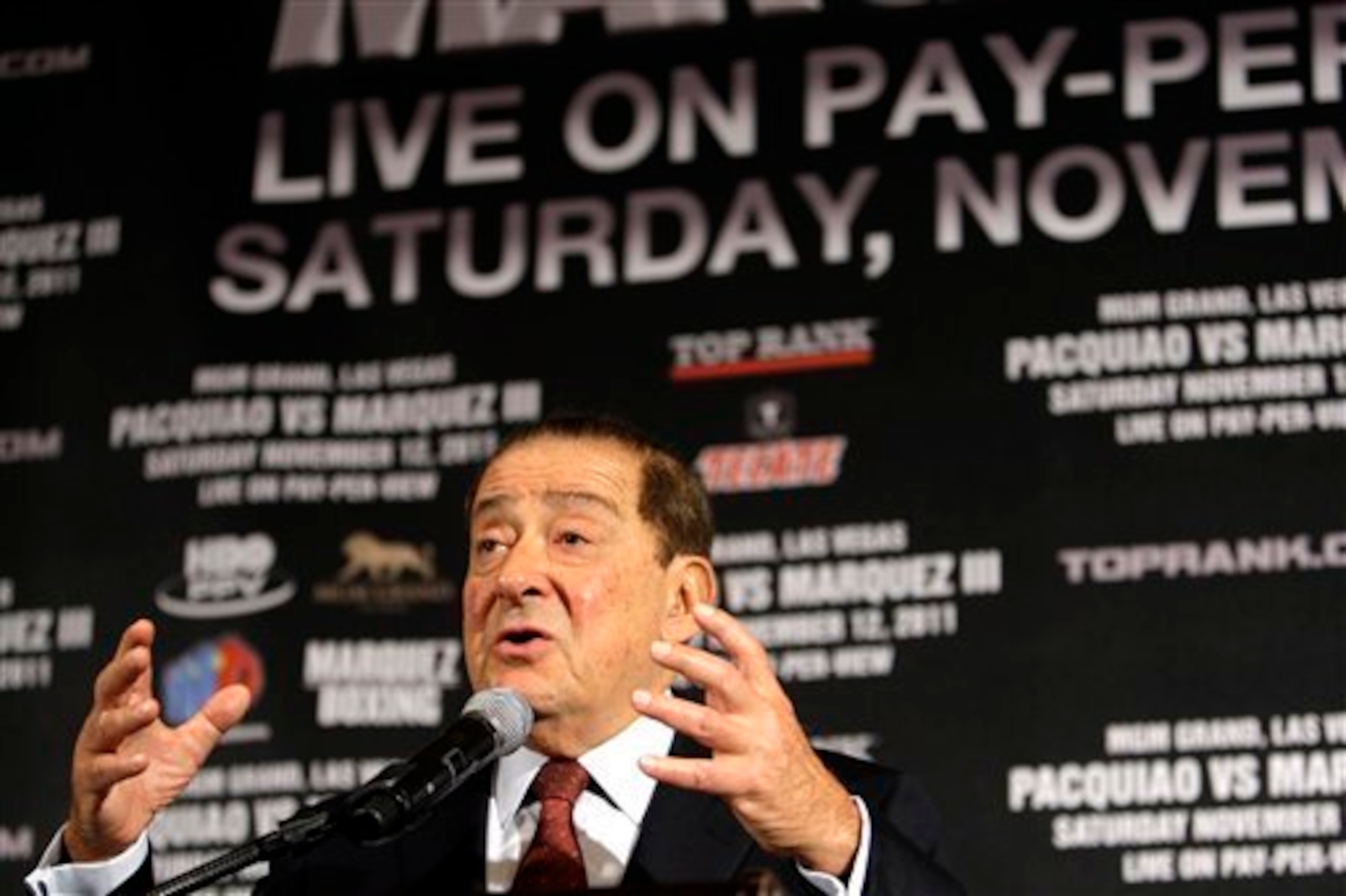 Promoters such as Top Rank's Bob Arum compete with their rivals for their own interests.