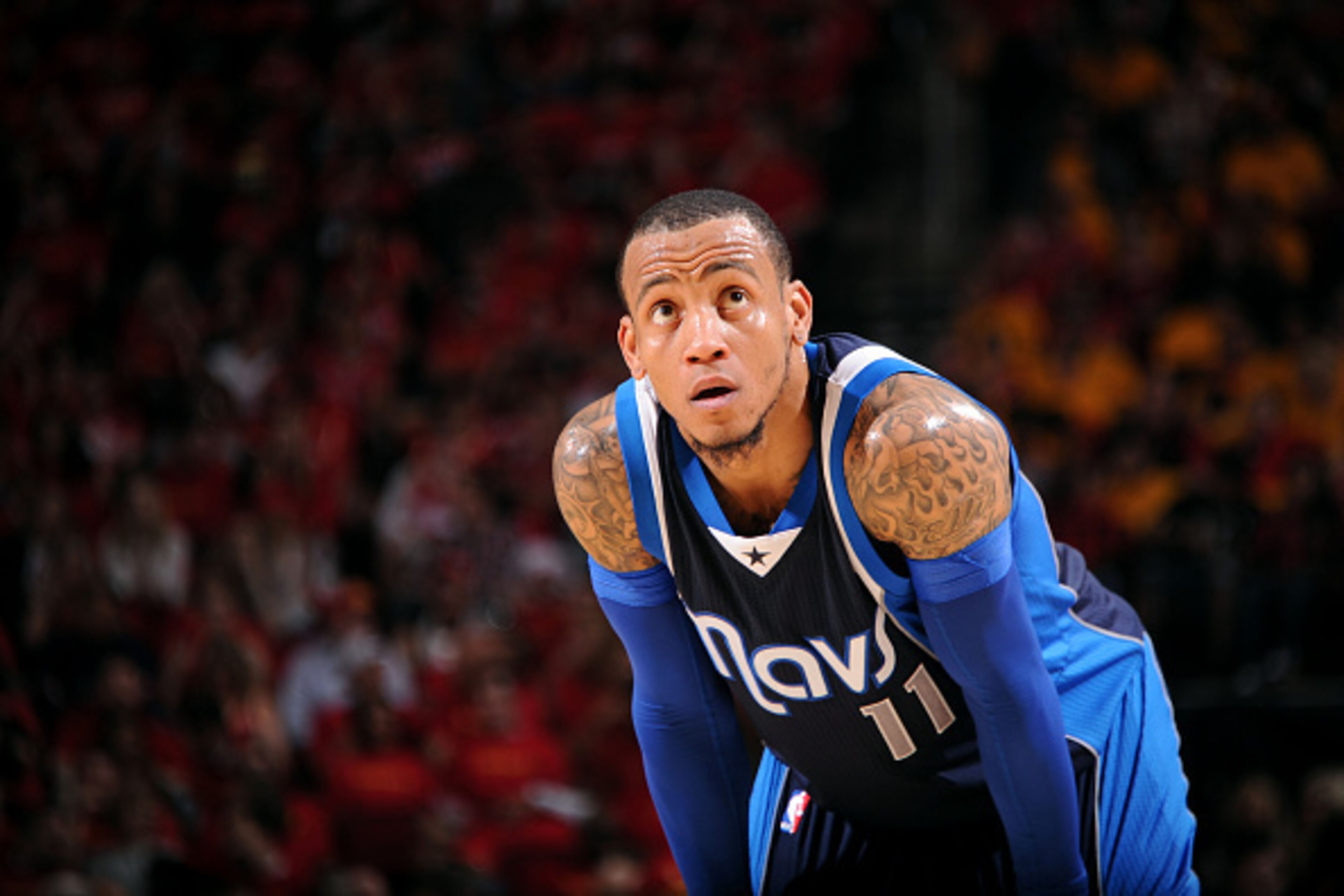 HOUSTON, TX - APRIL 28: Monta Ellis #11 of the Dallas Mavericks shoots against the Houston Rockets in Game Five of the Western Conference Quarterfinals during the NBA Playoffs on April 28, 2015 at the Toyota Center in Houston, Texas. NOTE TO USER: User ex