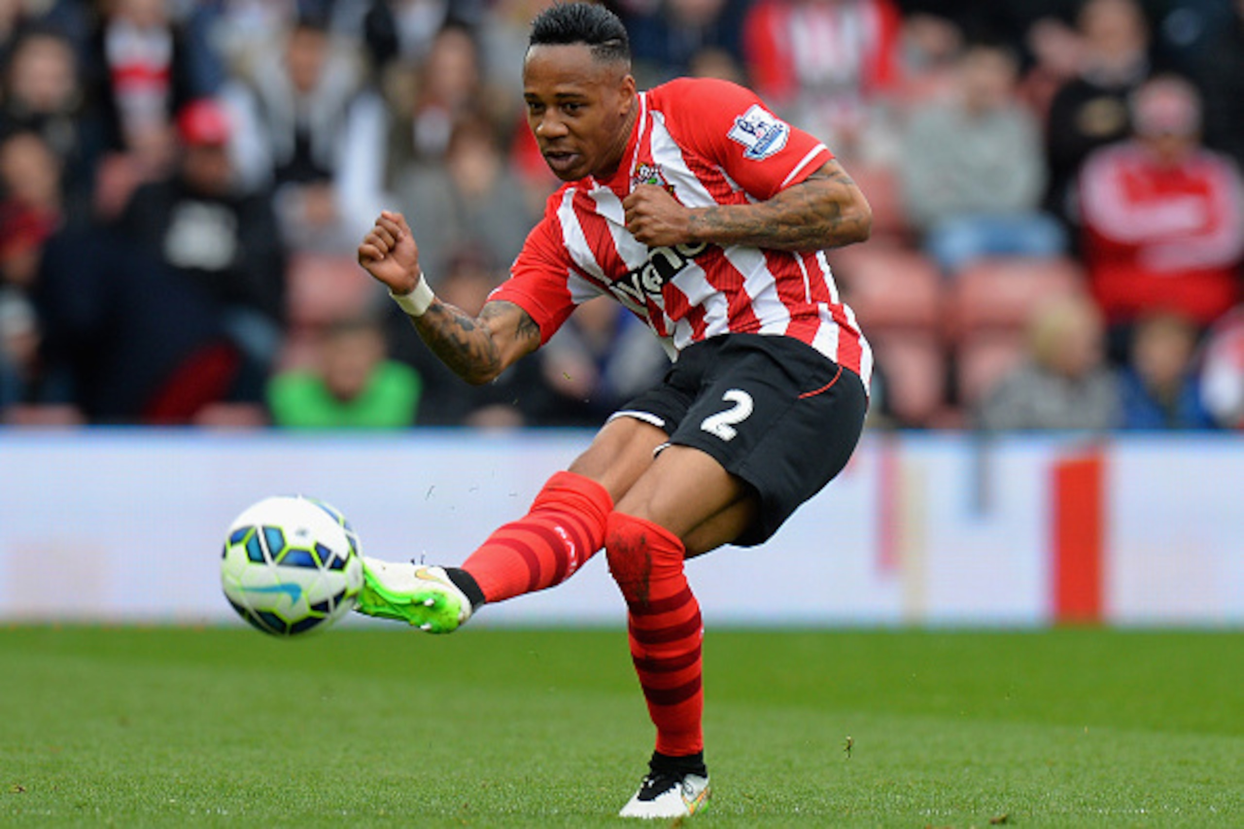 SOUTHAMPTON, ENGLAND - MARCH 21: Nathaniel Clyne of Southampton during the Barclays Premier League match between Southampton and Burnley at St Mary's Stadium on March 21, 2015 in Southampton, England. (Photo by Tony Marshall/Getty Images) SOUTHAMPTON, ENGLAND - MARCH 21: Nathaniel Clyne of Southampton during the Barclays Premier League match between Southampton and Burnley at St Mary's Stadium on March 21, 2015 in Southampton, England. (Photo by Tony Marshall/Getty Images)