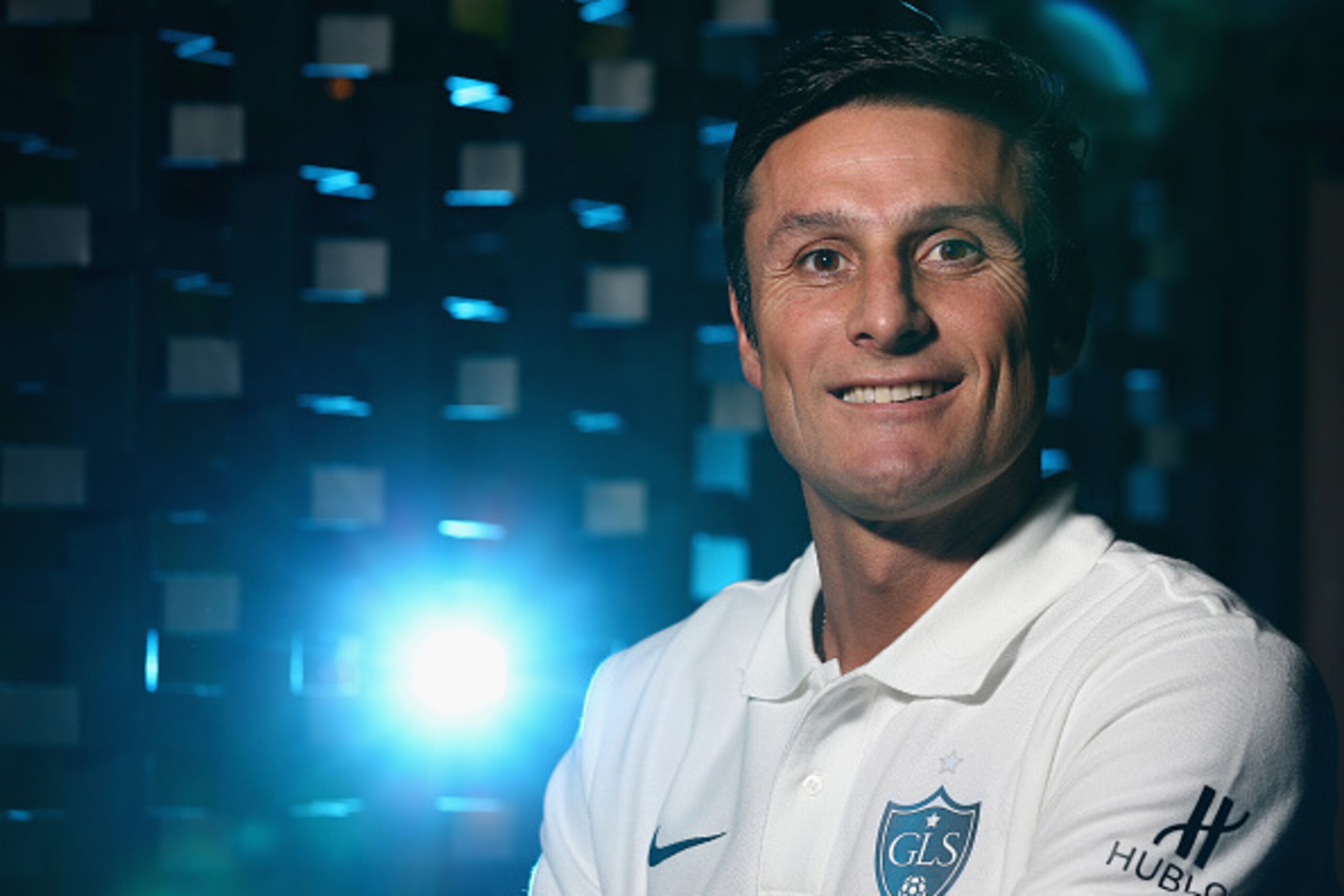 BANGKOK, THAILAND - DECEMBER 05:  Javier Zanetti poses during a Global Legends Series portrait session at the Swissotel on December 5, 2014 in Bangkok, Thailand.  (Photo by Robert Cianflone/Getty Images)