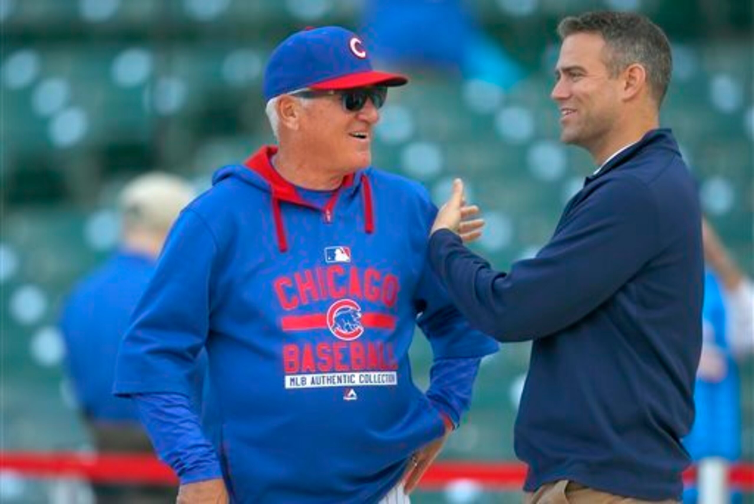 Joe Maddon and Theo Epstein