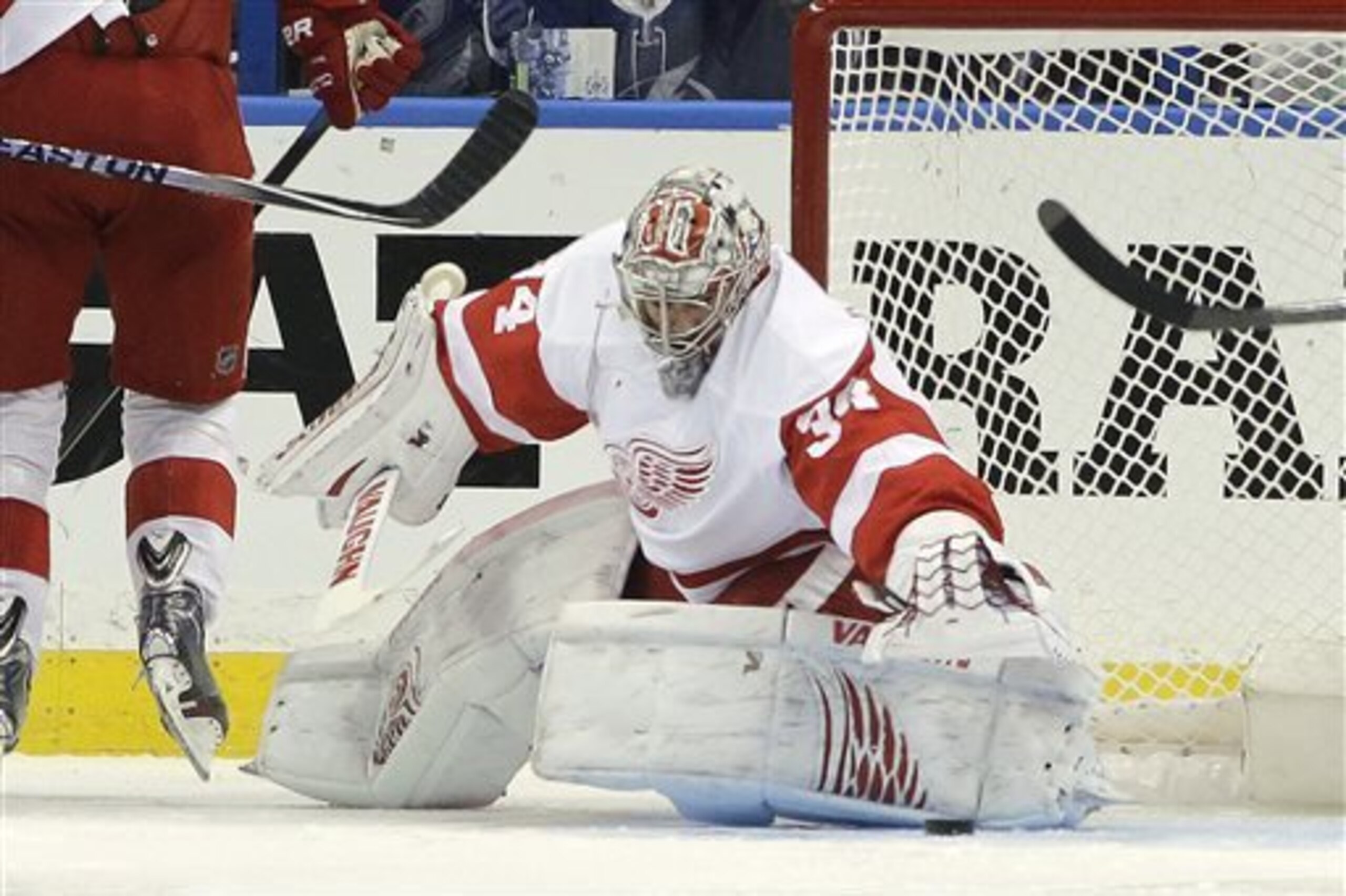 Red Wings netminder Petr Mrazek