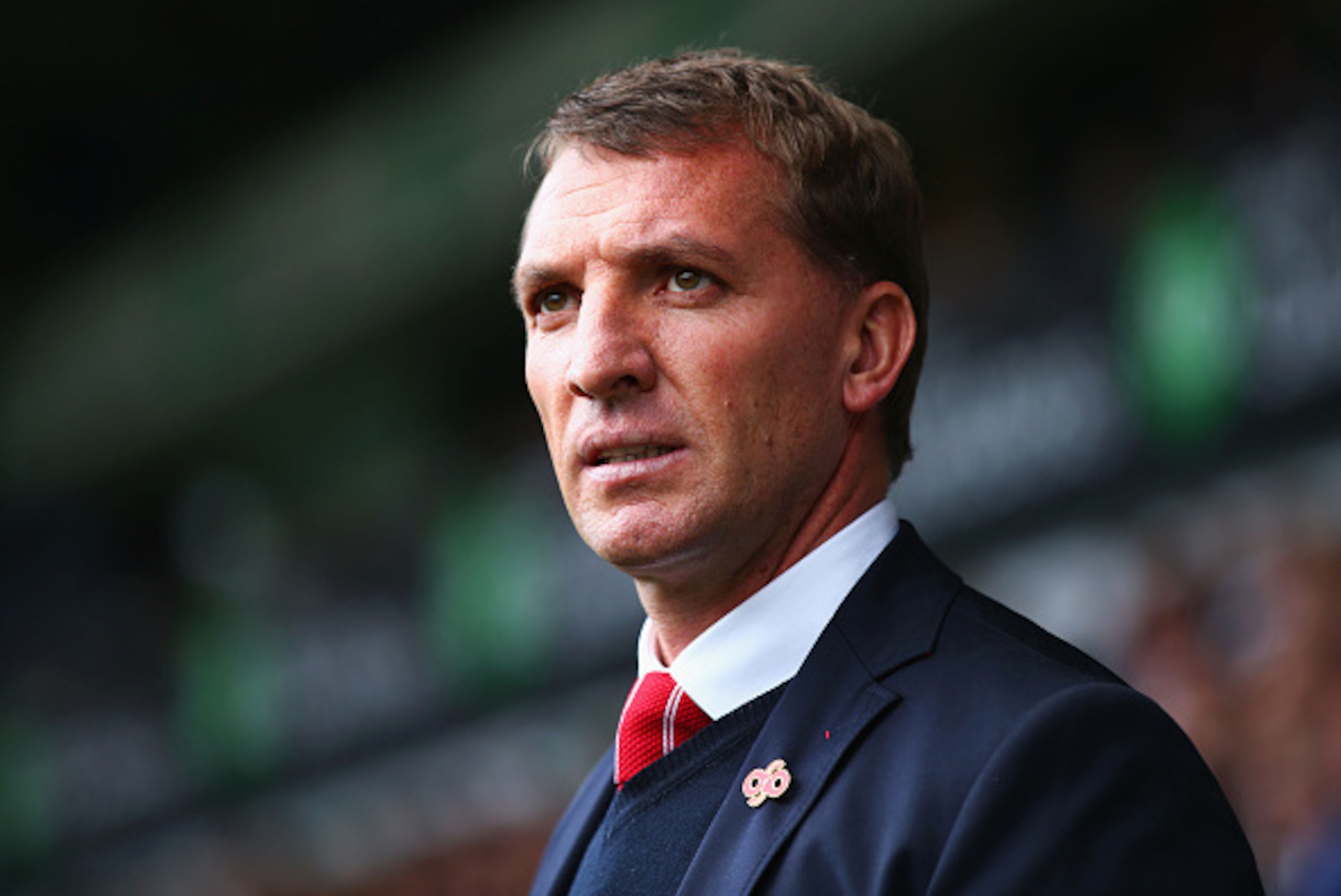 WEST BROMWICH, ENGLAND - APRIL 25:  Brendan Rodgers, manager of Liverpool looks on during the Barclays Premier League match between West Bromwich Albion and Liverpool at The Hawthorns on April 25, 2015 in West Bromwich, England.  (Photo by Matthew Lewis/G