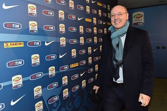 MILAN, ITALY - DECEMBER 16:  Giuseppe Marotta general manager of Juventus FC attends a meeting of Serie A coaches on December 16, 2014 in Milan, Italy.  (Photo by Valerio Pennicino/Getty Images)