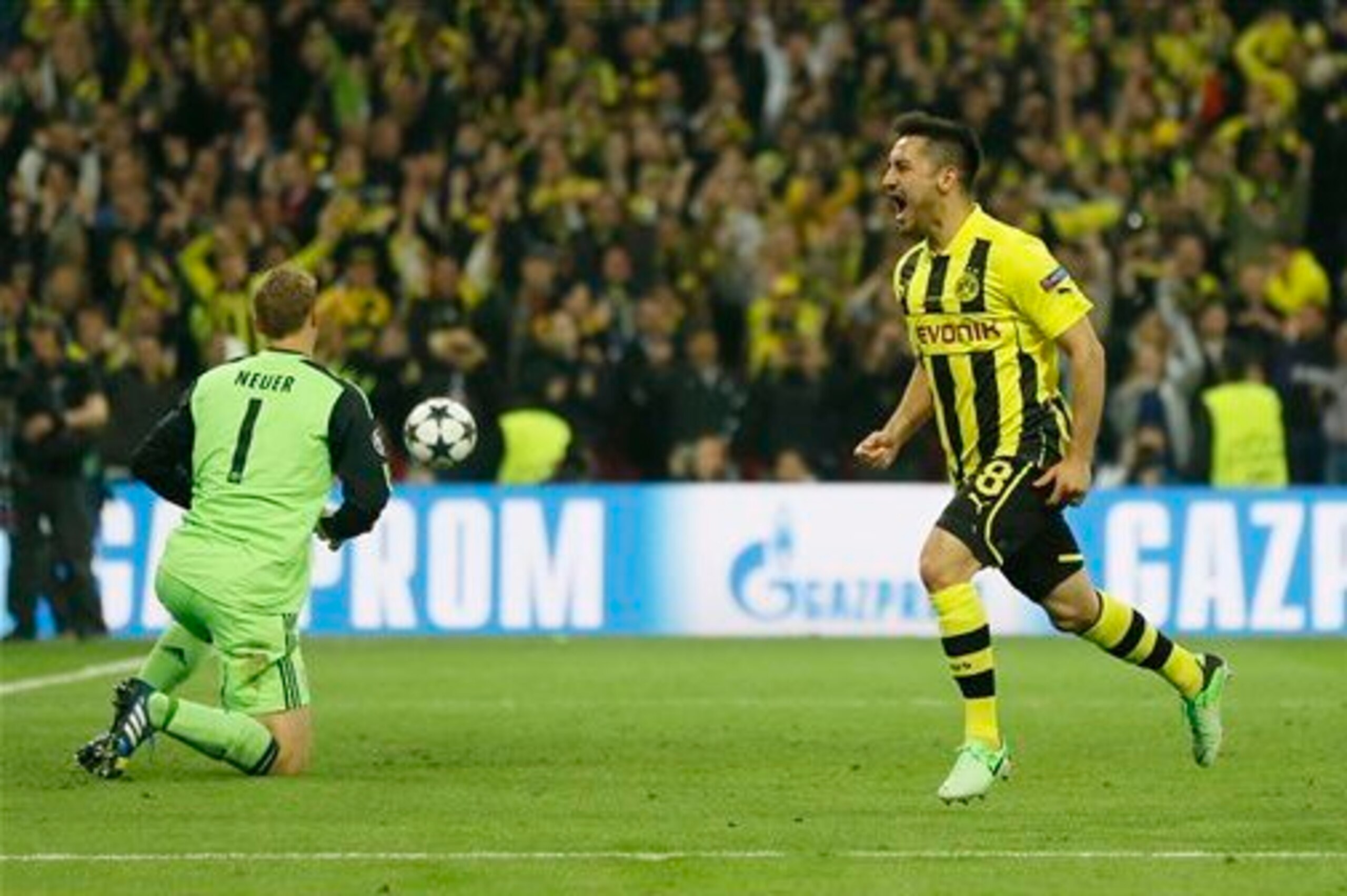 Gundogan famously equalized for BVB against Bayern in the 2013 Champions League final.
