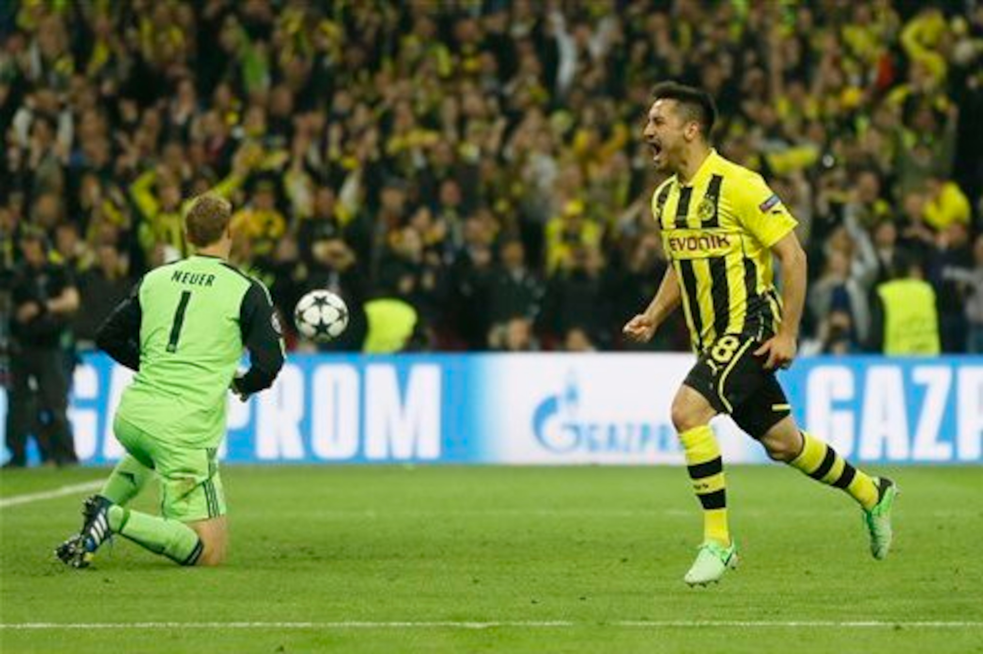 Gundogan famously equalized for BVB against Bayern in the 2013 Champions League final.