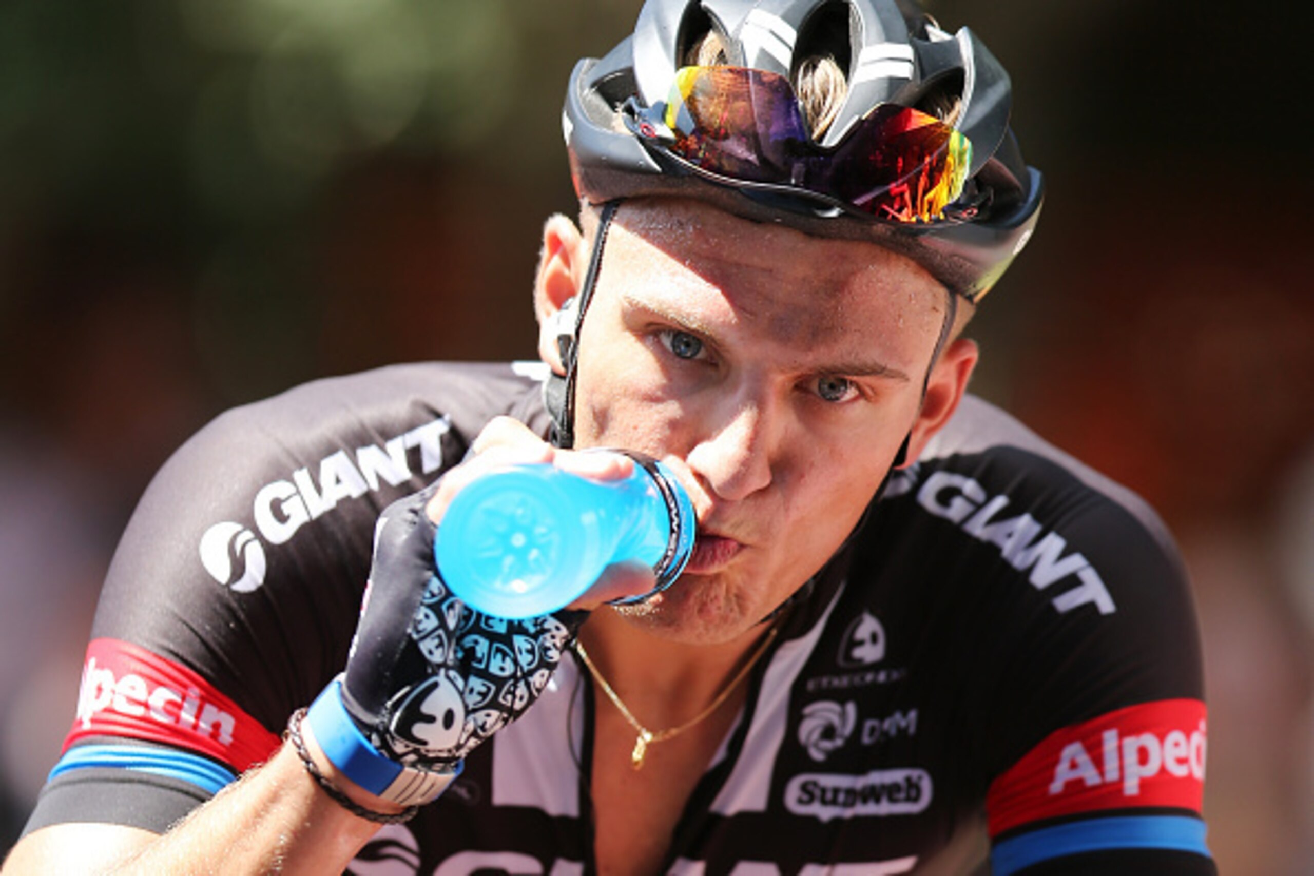 ADELAIDE, AUSTRALIA - JANUARY 21:  German cyclist Marcel Kittel of Team Giant - Alpecin looks on after stage 2 of the 2015 Santos Tour Down Under on January 21, 2015 in Adelaide, Australia.  (Photo by Morne de Klerk/Getty Images)