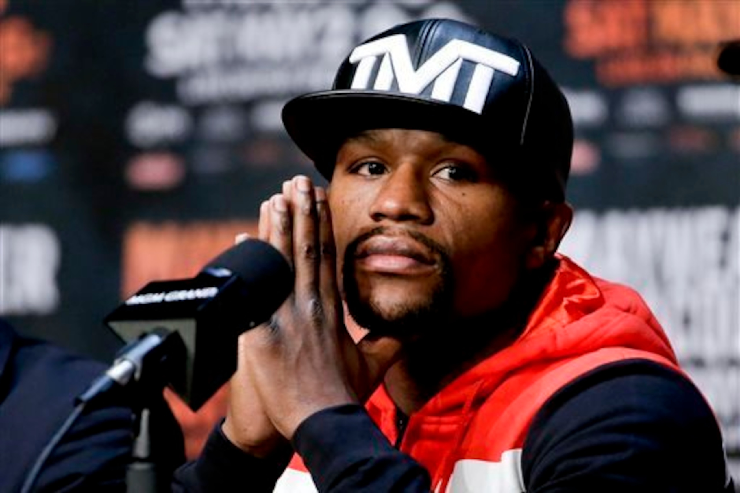 Mayweather is favourite to win the fight.