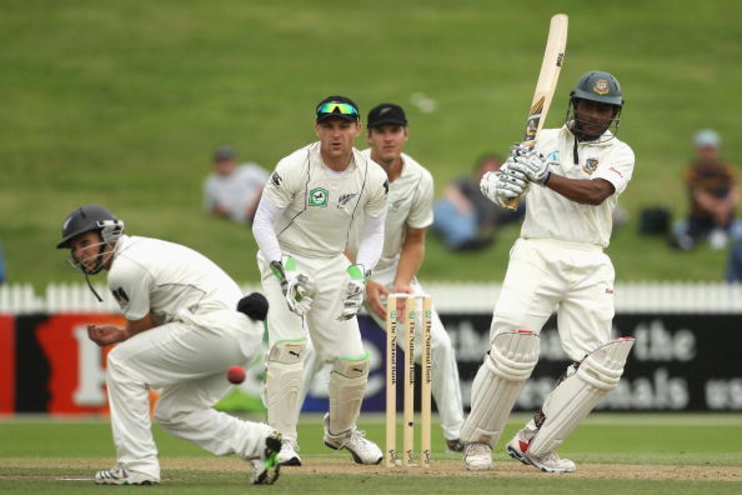 HAMILTON, NEW ZEALAND - FEBRUARY 16: Imrul Kayes of Bangladesh bats during day two of the First Test match between New Zealand and Bangladesh at Seddon Park on February 16, 2010 in Hamilton, New Zealand.  (Photo by Phil Walter/Getty Images)