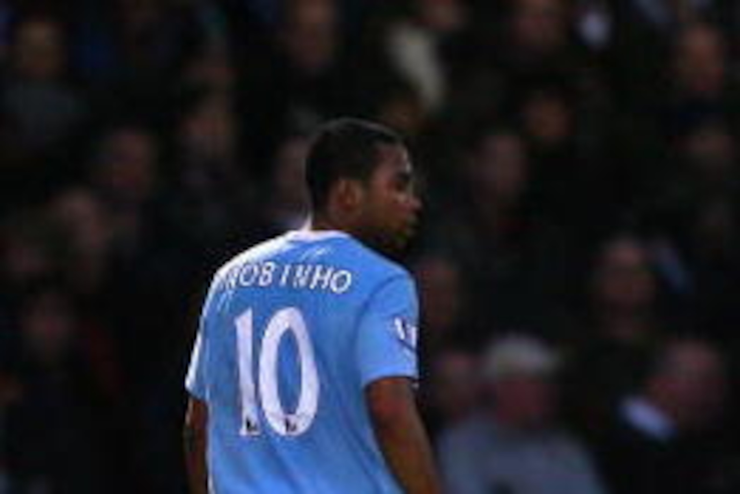 SCUNTHORPE, NORTH LINCS - JANUARY 24:  Robinho of Manchester City looks on during the FA Cup sponsored by E.ON Fourth round match between Scunthorpe United and Manchester City at Glanford Park on January 24, 2010 in Scunthorpe, United Kingdom.  (Photo by 