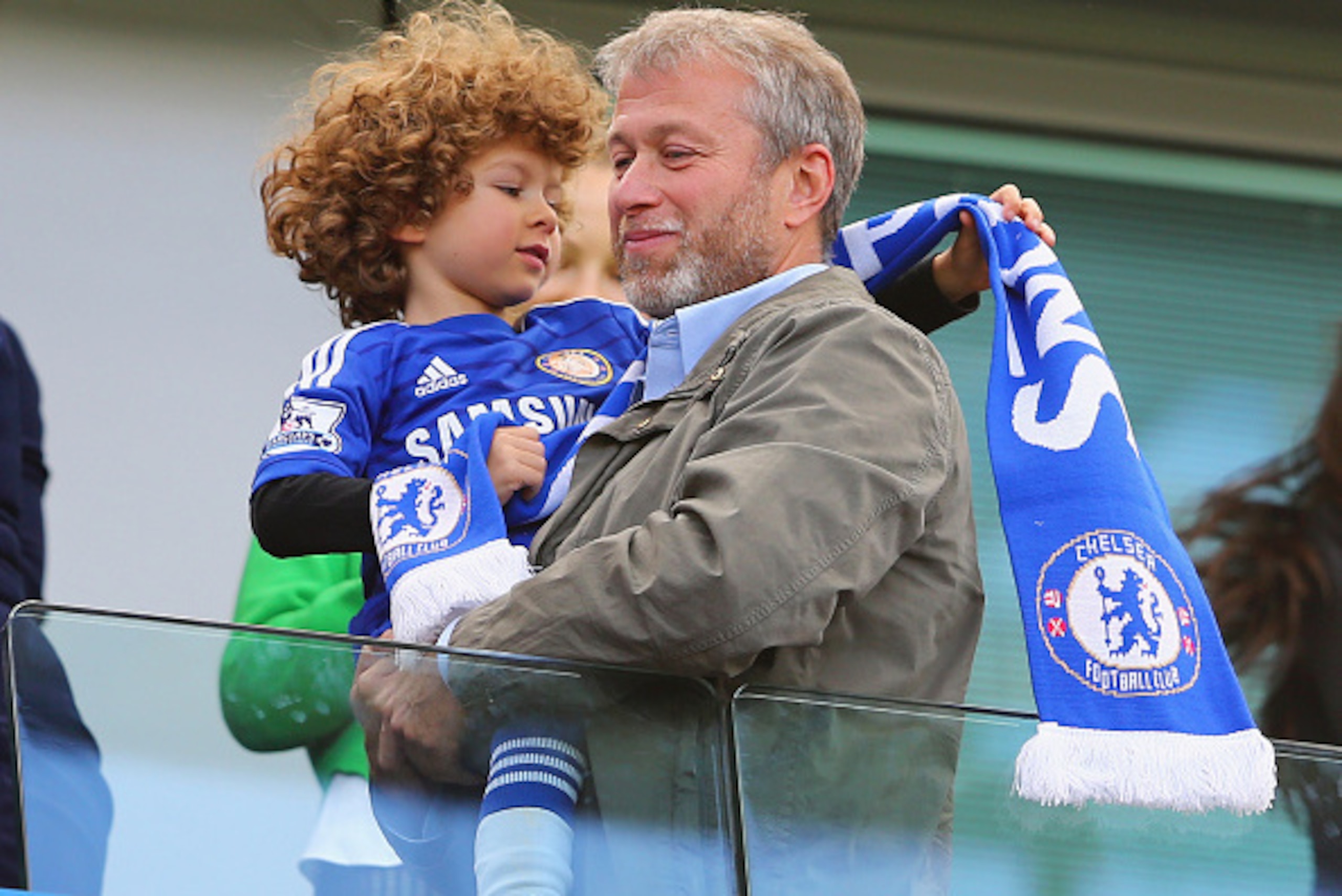 LONDON, ENGLAND - MAY 03: Chelsea owner Roman Abramovich looks on as Chelsea win the Premier League title after the Barclays Premier League match between Chelsea and Crystal Palace at Stamford Bridge on May 3, 2015 in London, England. Chelsea became cham LONDON, ENGLAND - MAY 03: Chelsea owner Roman Abramovich looks on as Chelsea win the Premier League title after the Barclays Premier League match between Chelsea and Crystal Palace at Stamford Bridge on May 3, 2015 in London, England. Chelsea became cham