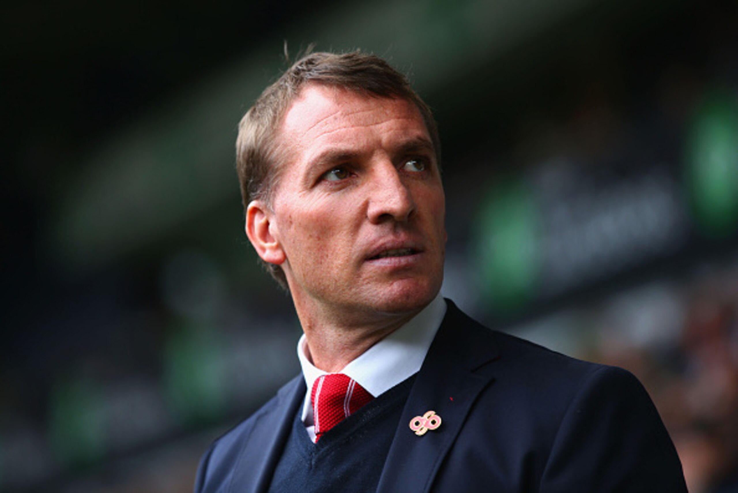 WEST BROMWICH, ENGLAND - APRIL 25:  Brendan Rodgers, manager of Liverpool looks on during the Barclays Premier League match between West Bromwich Albion and Liverpool at The Hawthorns on April 25, 2015 in West Bromwich, England.  (Photo by Matthew Lewis/G