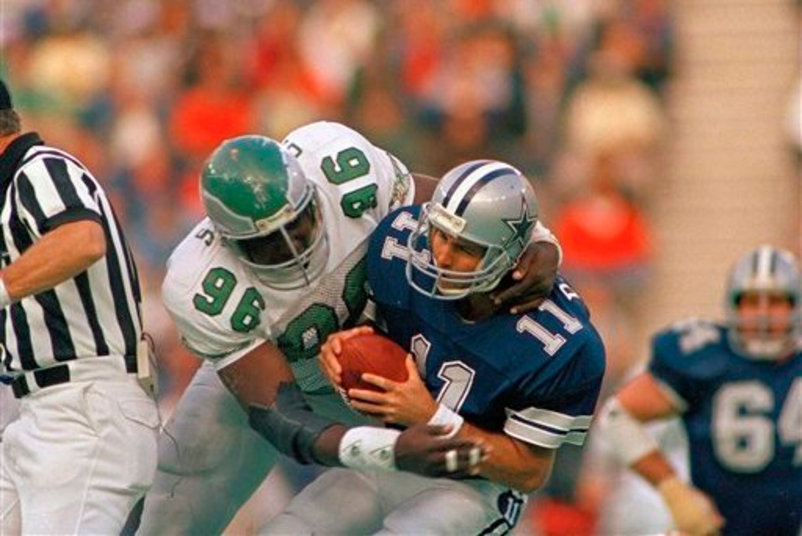 The Eagles countered with a massive and ultra-disruptive D-line.