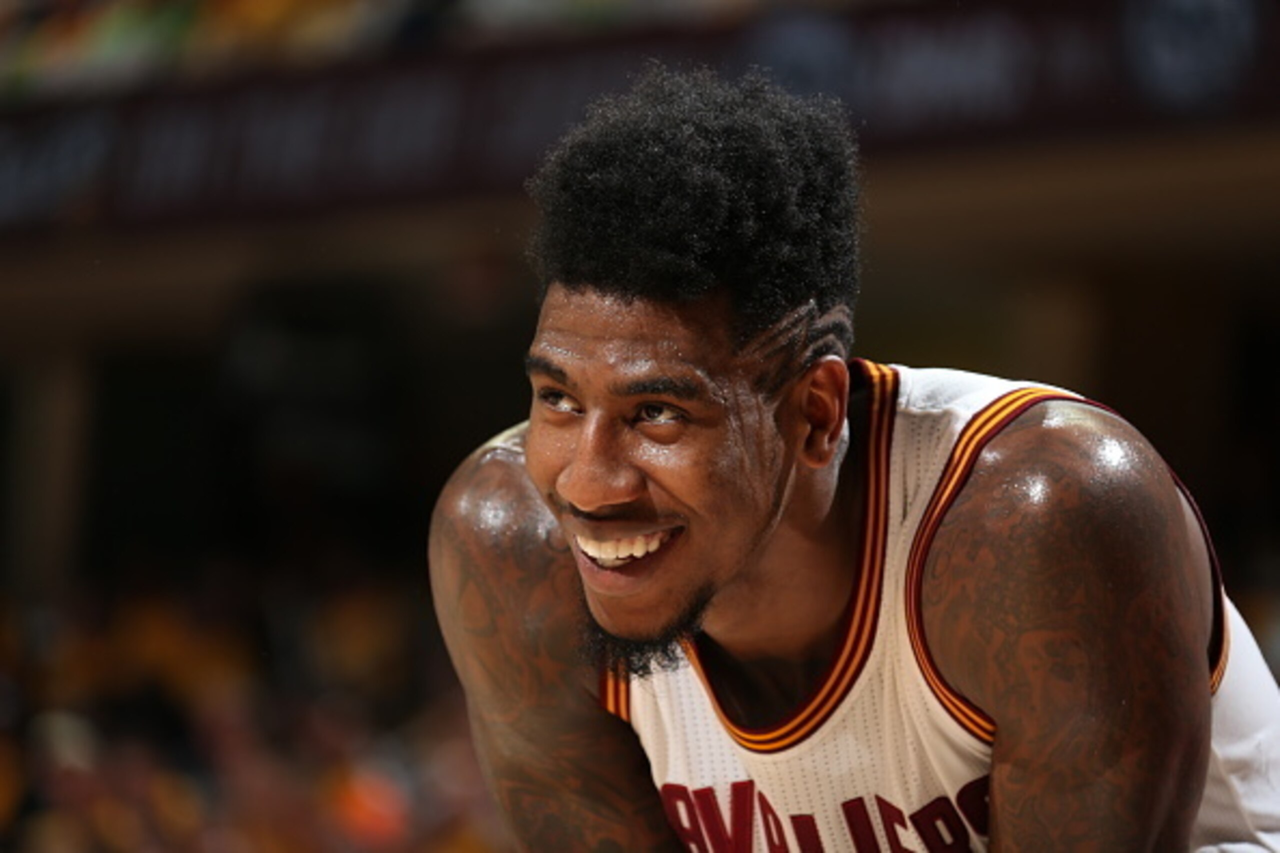 CLEVELAND, OH - MAY 4:  Iman Shumpert #4 of the Cleveland Cavaliers during the game against the Chicago Bulls in Game One of the Eastern Conference Semifinals during the 2015 NBA Playoffs on May 4, 2015 at Quicken Loans Arena in Cleveland, Ohio.  NOTE TO 