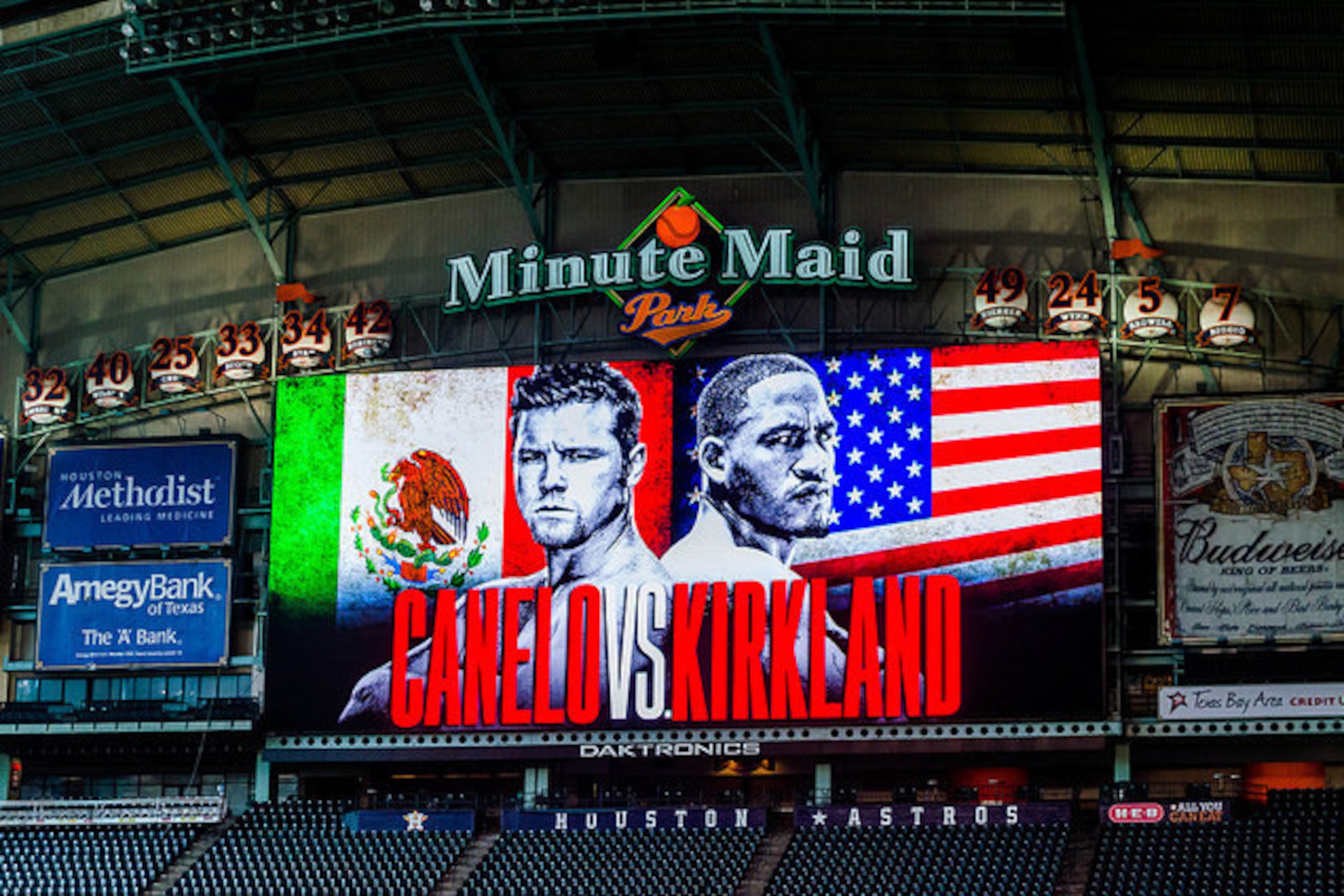 Alvarez vs. Kirkland will be at Minute Maid Park, home of the Houston Astros.