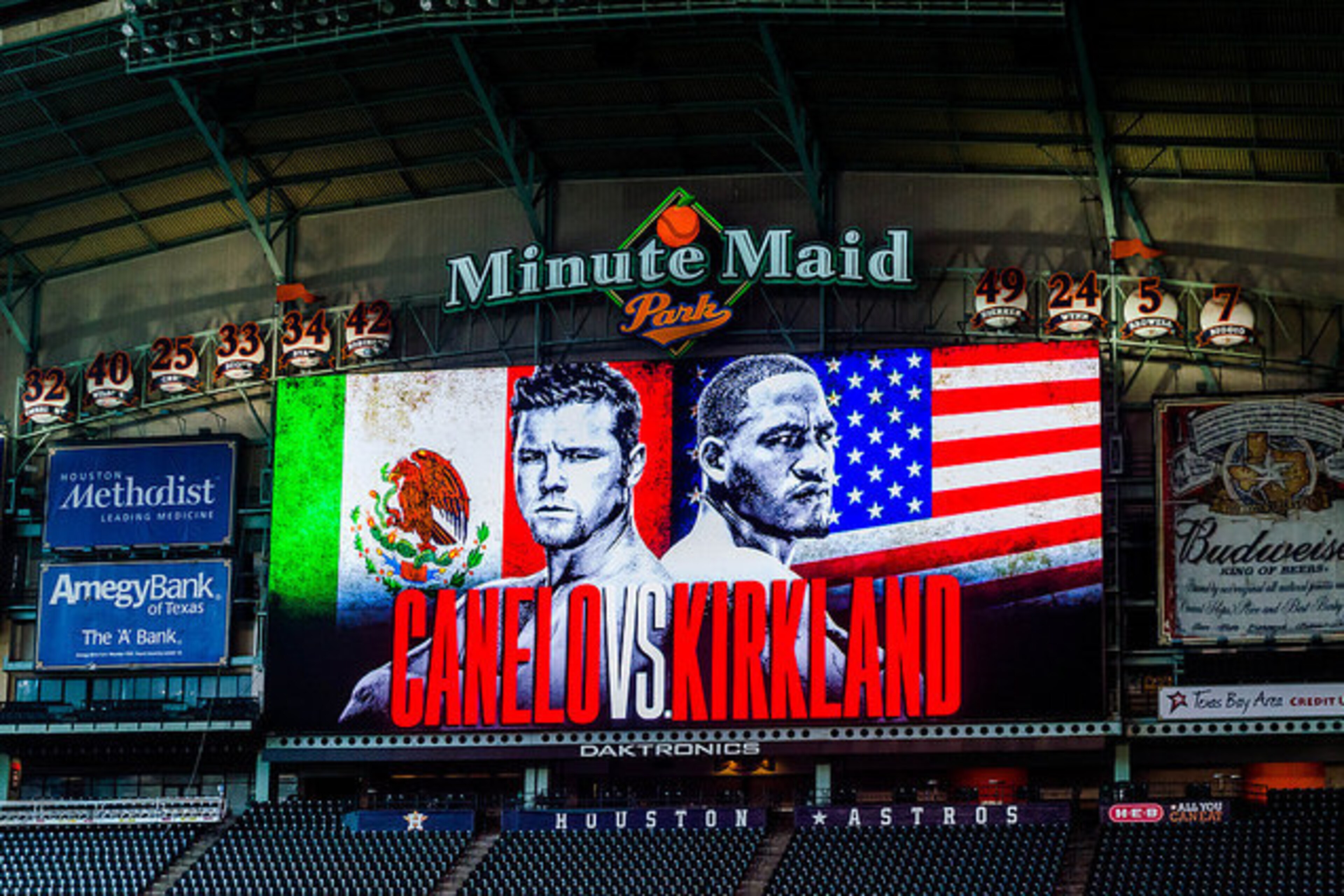 Alvarez vs. Kirkland will be at Minute Maid Park, home of the Houston Astros.