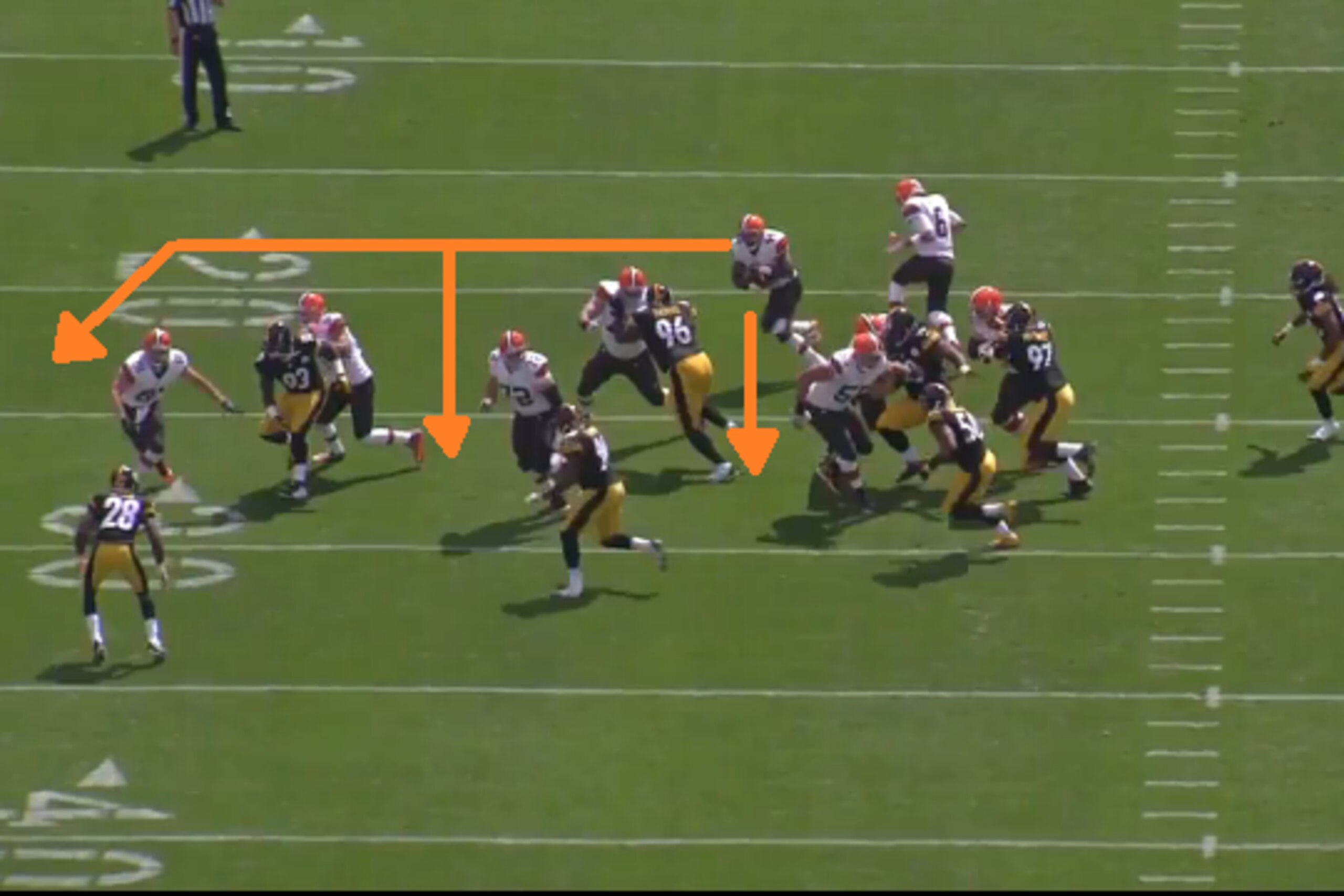 Browns zone stretch under Kyle Shanahan