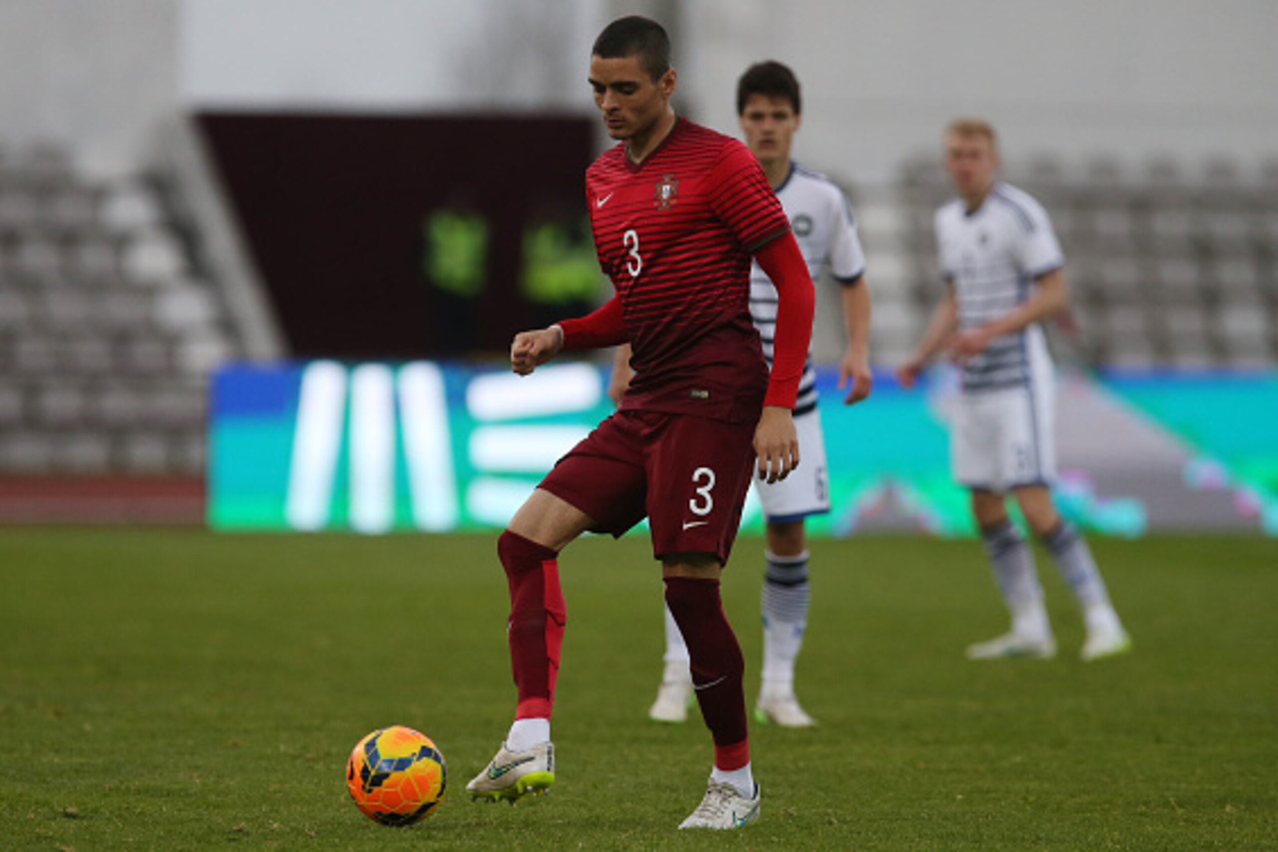 MARINHA GRANDE, PORTUGAL - MARCH 26:  Portugal's defender Tiago Ilori in action during the U21 International Friendly between Portugal and Denmark on March 26, 2015 in Marinha Grande, Portugal.  (Photo by Gulater Fatia/Getty Images)
