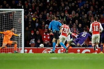 Mitrovic scored against Arsenal earlier this season.