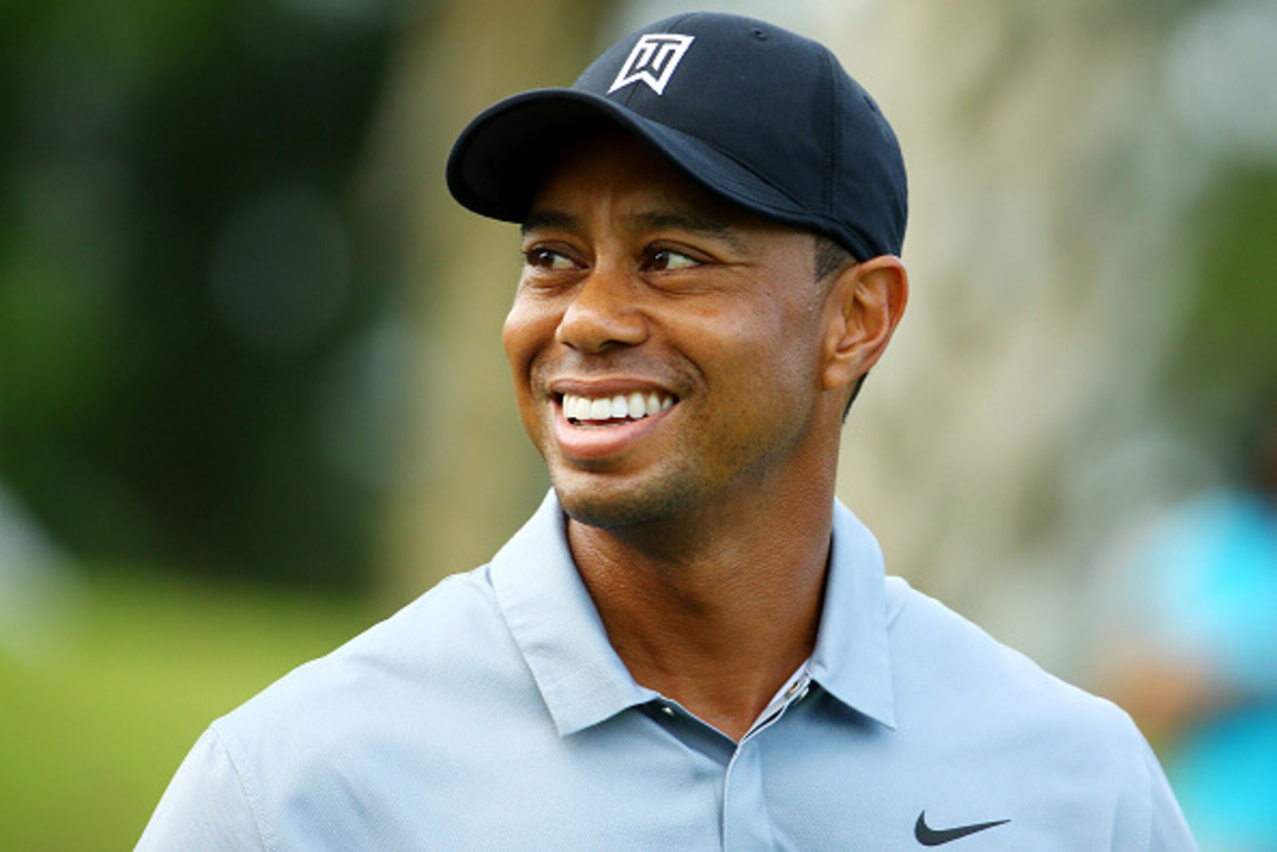 PONTE VEDRA BEACH, FL - MAY 06:  Tiger Woods looks on during a practice round for THE PLAYERS Championship at the TPC Sawgrass Stadium course on May 6, 2015 in Ponte Vedra Beach, Florida.  (Photo by Richard Heathcote/Getty Images)