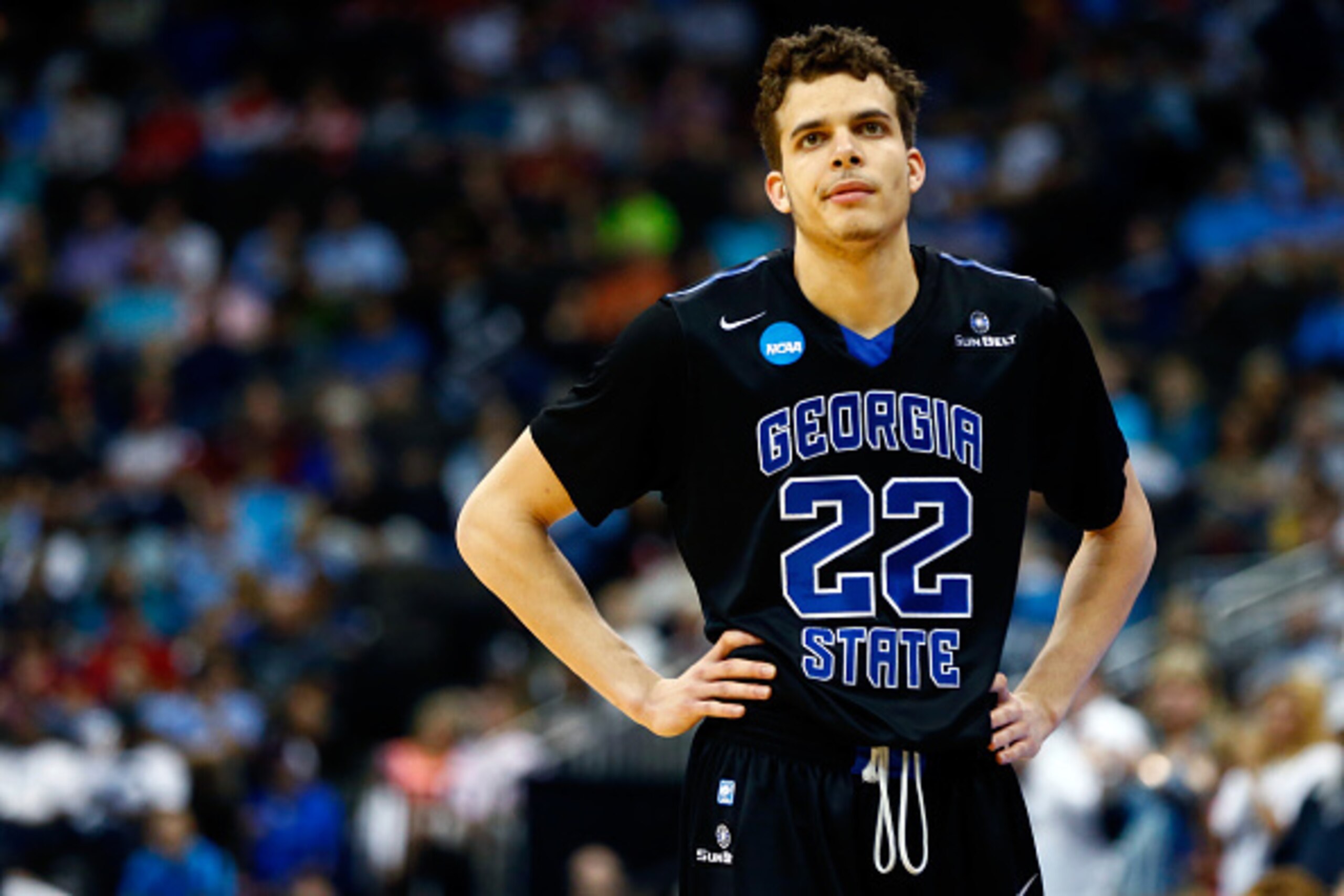 JACKSONVILLE, FL - MARCH 21: R.J. Hunter looks on before the second half begins against the Xavier Musketeers during the third round of the 2015 NCAA Men's Basketball Tournament at Jacksonville Veterans Memorial Arena on March 21, 2015 in Jacksonville, Fl