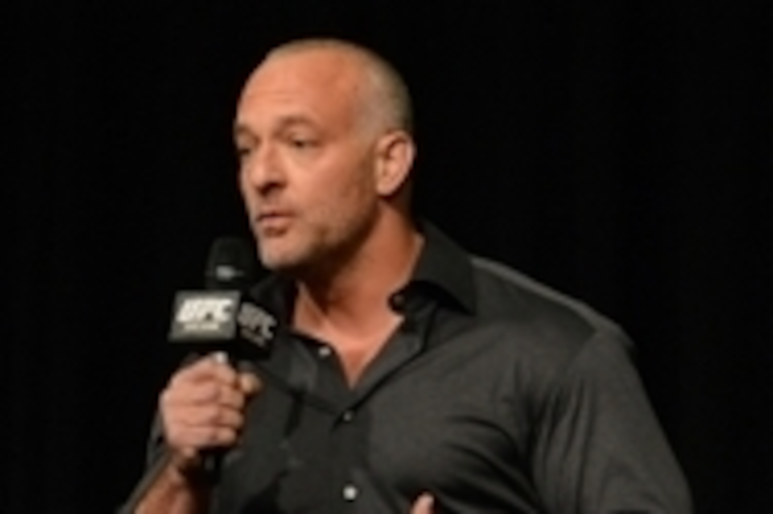 Dec 28, 2013; Las Vegas, NV, USA;   UFC chairman Lorenzo Fertitta speaks at a press conference to introduce the new digital platform UFC Fight Pass at the MGM Grand Garden Arena. Mandatory Credit: Jayne Kamin-Oncea-USA TODAY Sports